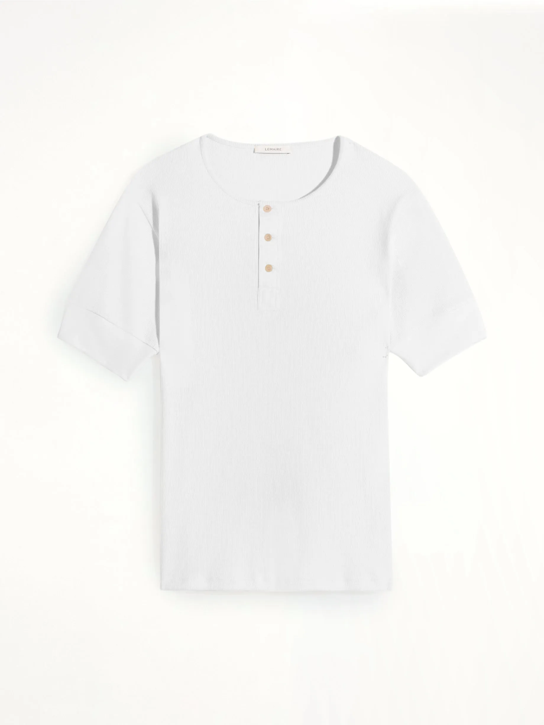 Rib Henley Top in Milk sold by MARAIS product image thumbnail 2