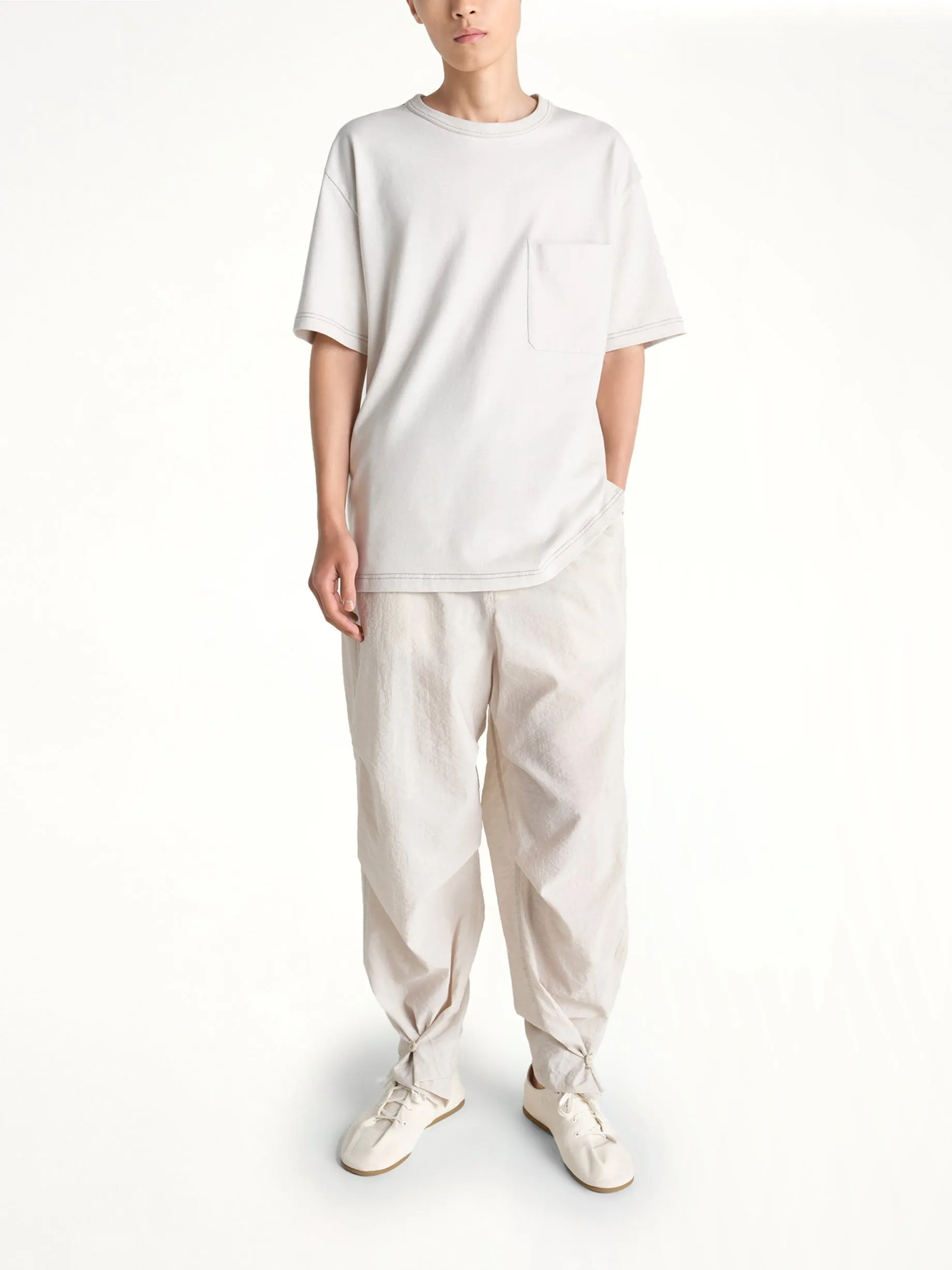Boxy SS T-Shirt in Pearl sold by MARAIS product image thumbnail 3