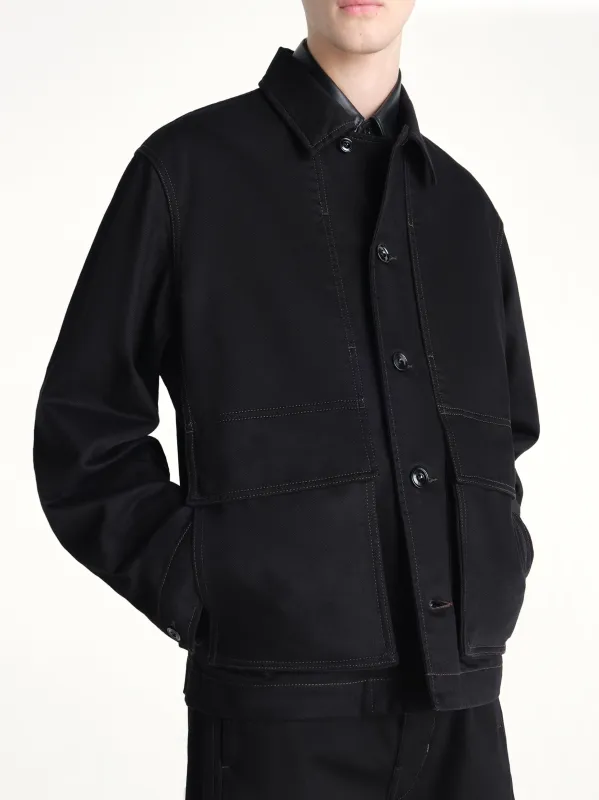 Boxy Jacket in Black sold by MARAIS