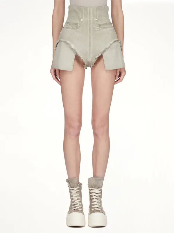 Dirt Cutoffs in Sand made by Rick Owens