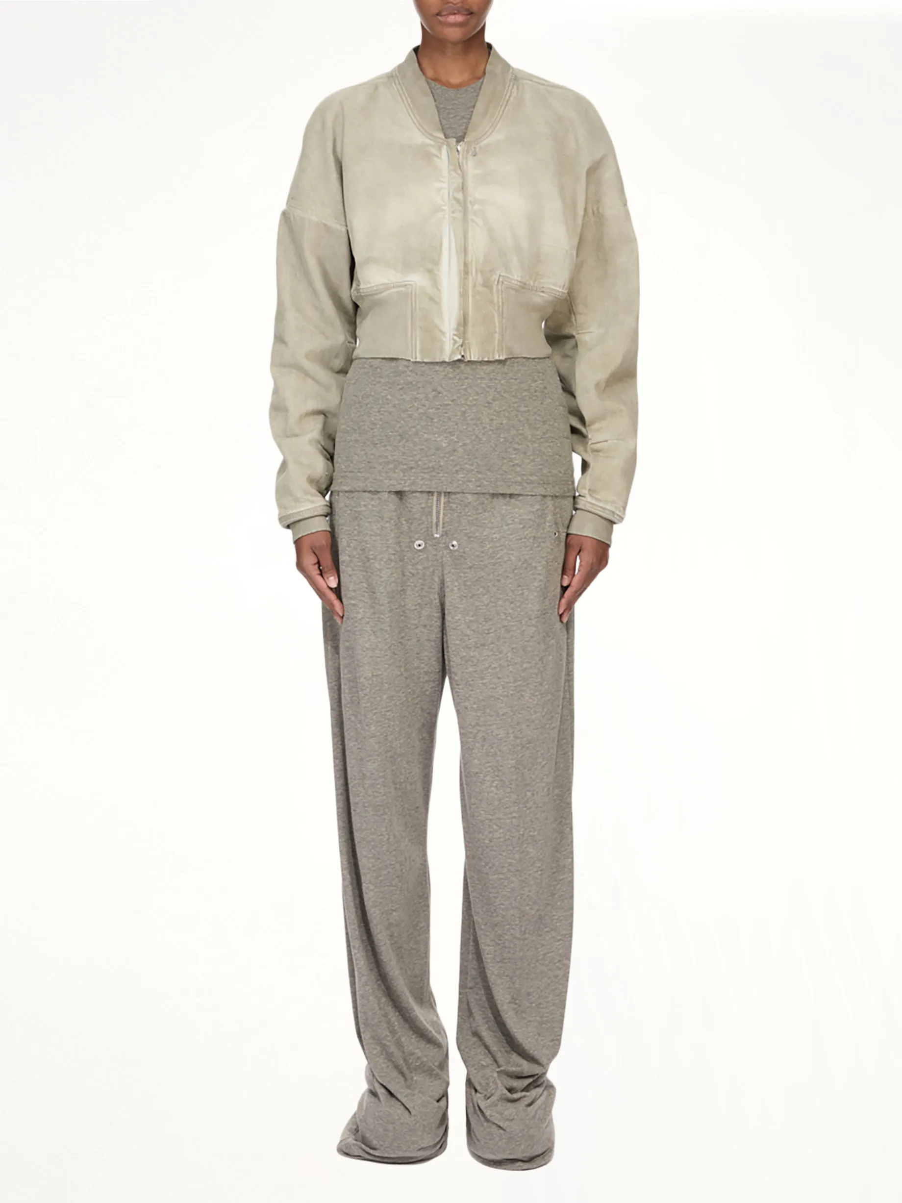 Flight Jacket Cropped in Sand sold by MARAIS product image thumbnail 4