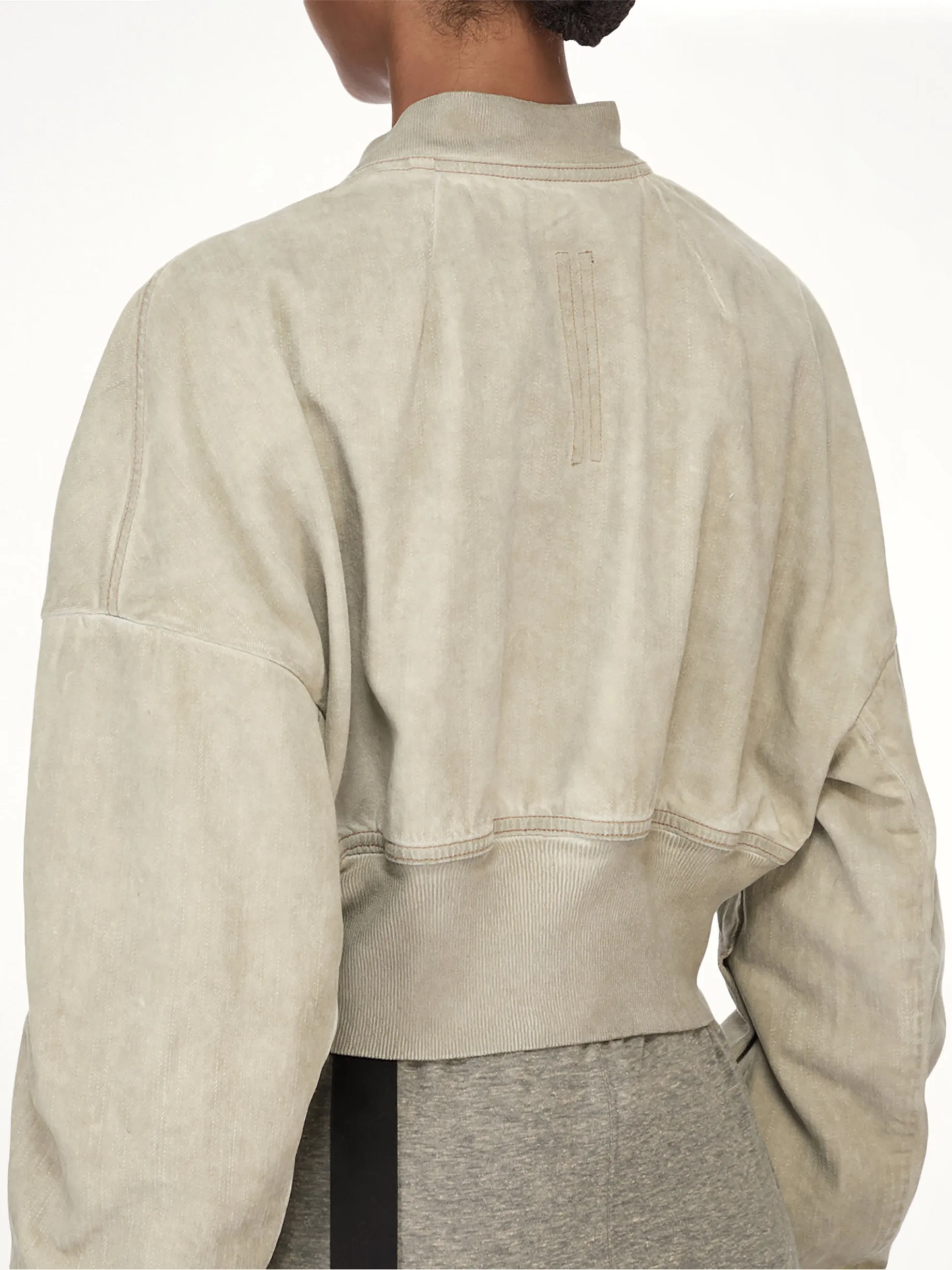 Flight Jacket Cropped in Sand sold by MARAIS product image thumbnail 5