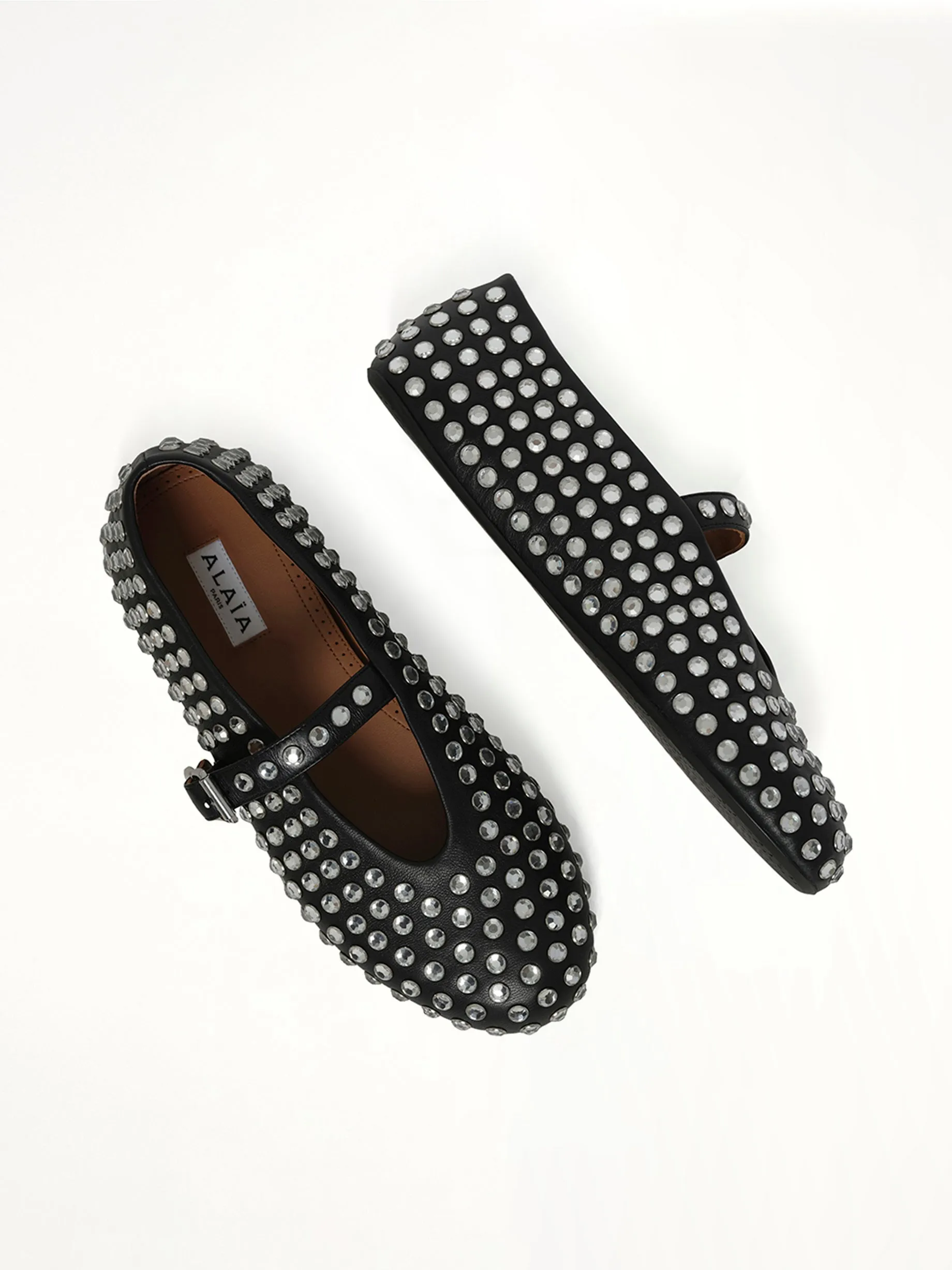 Strass Lambskin Ballet Flats in Black sold by MARAIS product image thumbnail 4