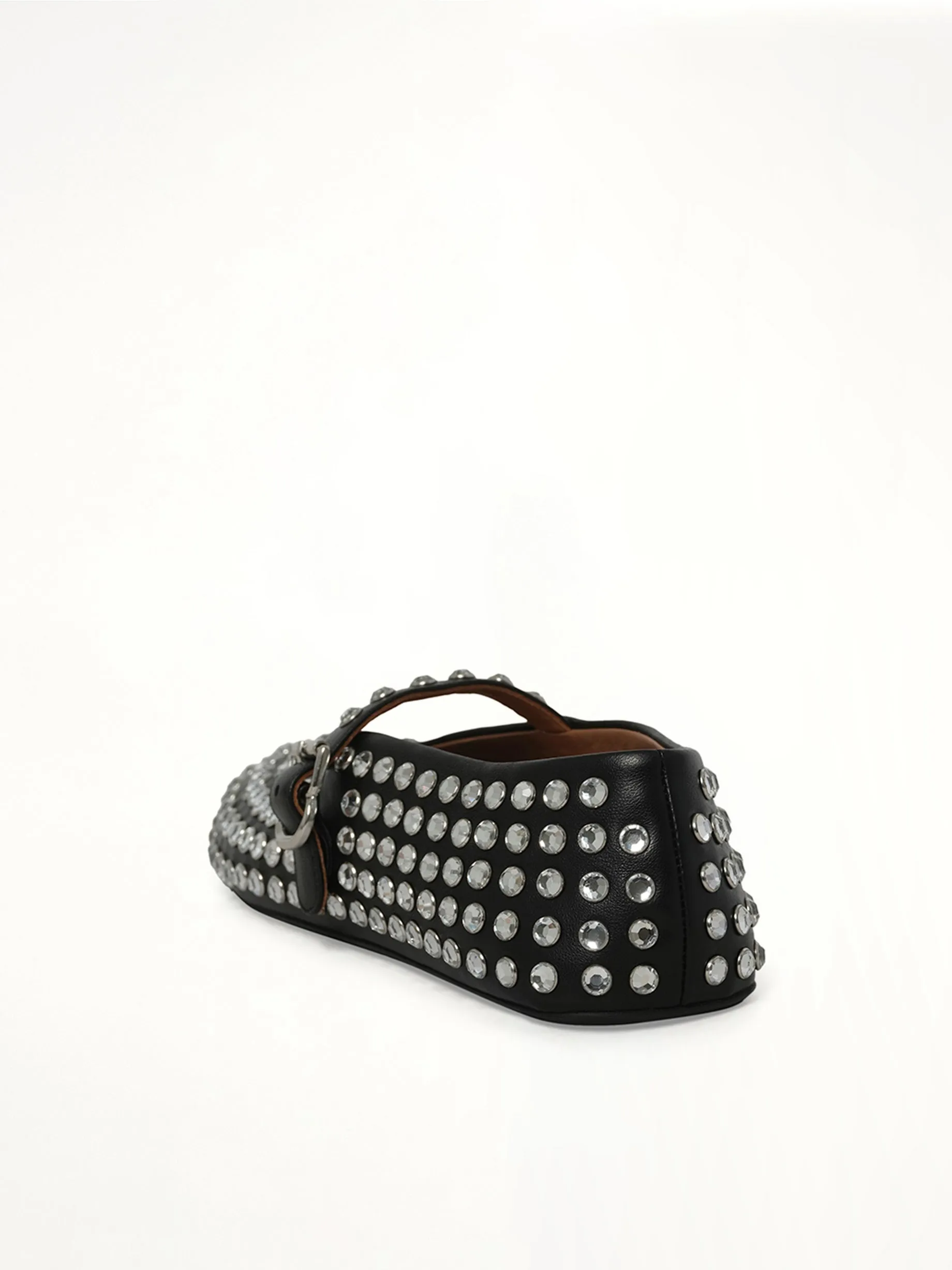 Strass Lambskin Ballet Flats in Black sold by MARAIS product image thumbnail 3