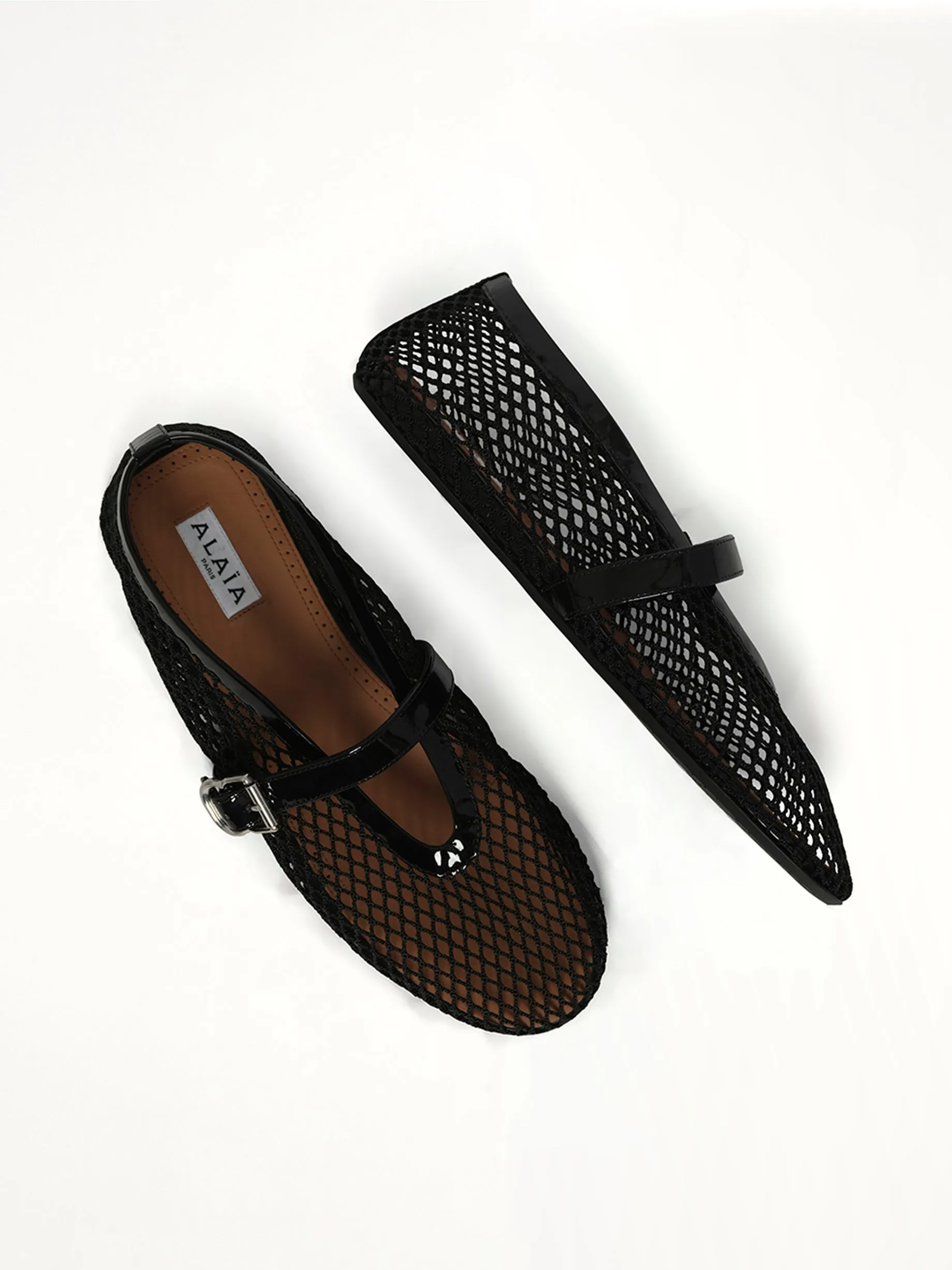 Ballet Fishnet Flats in Black sold by MARAIS product image thumbnail 4