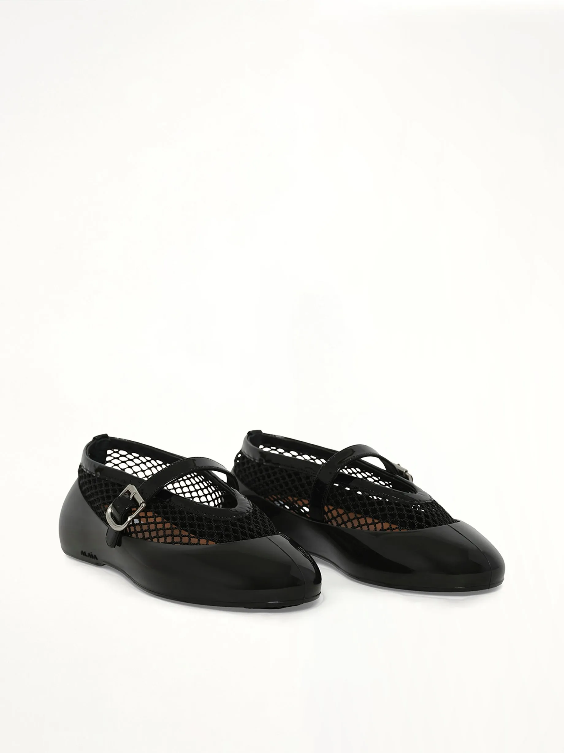 Ballet Fishnet & Rubber Flats in Black sold by MARAIS product image thumbnail 2