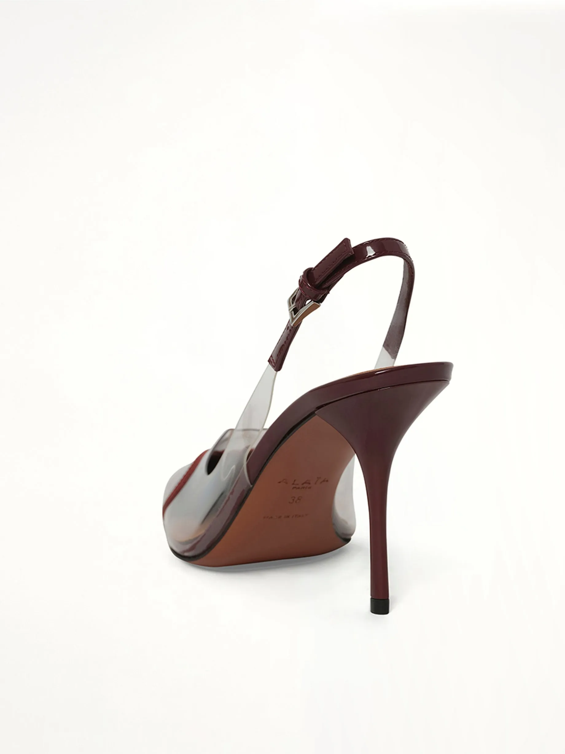 Le Coeur Slingbacks H90 in Rouge Grenat sold by MARAIS product image thumbnail 3