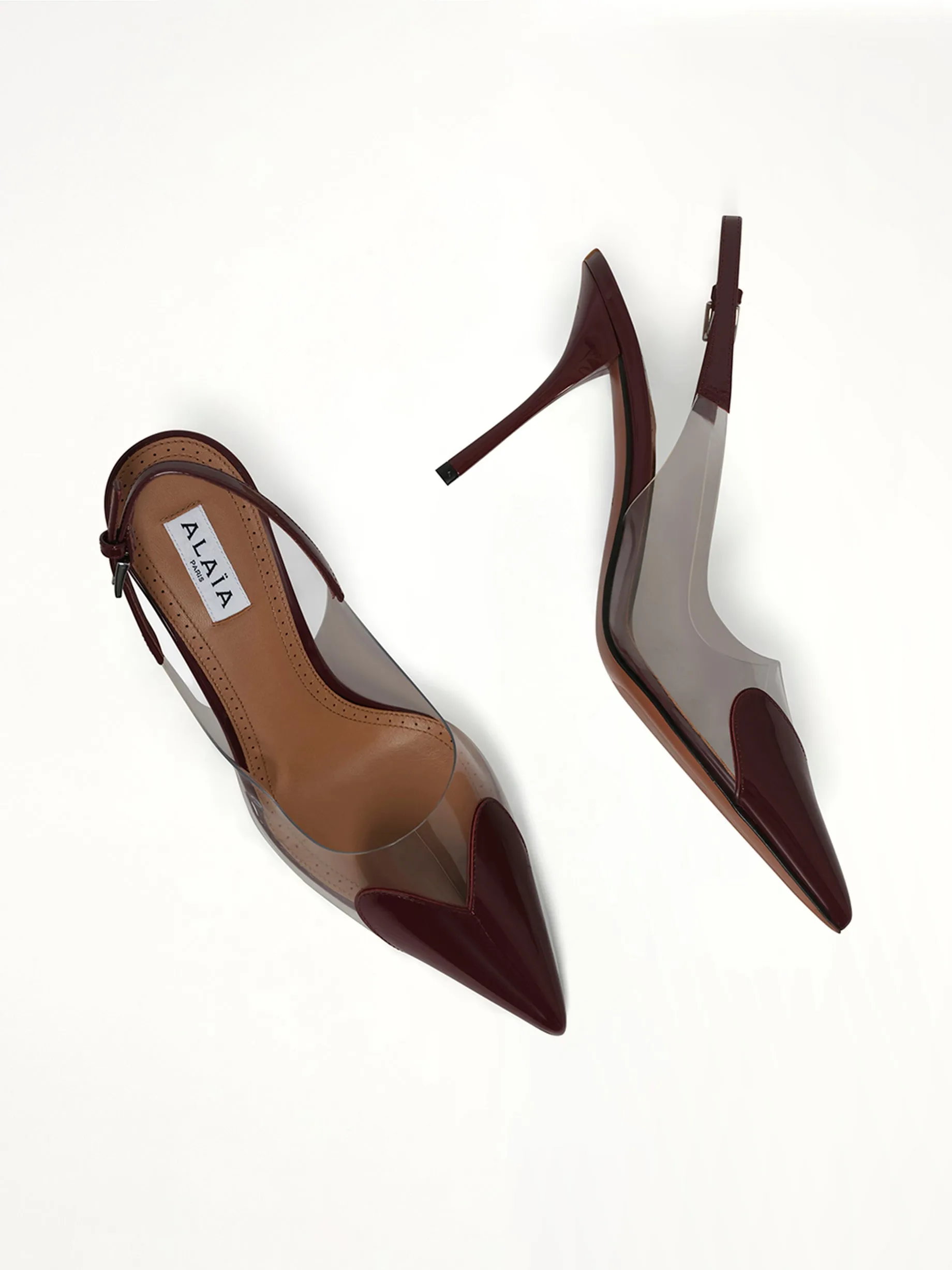 Le Coeur Slingbacks H90 in Rouge Grenat sold by MARAIS product image thumbnail 4