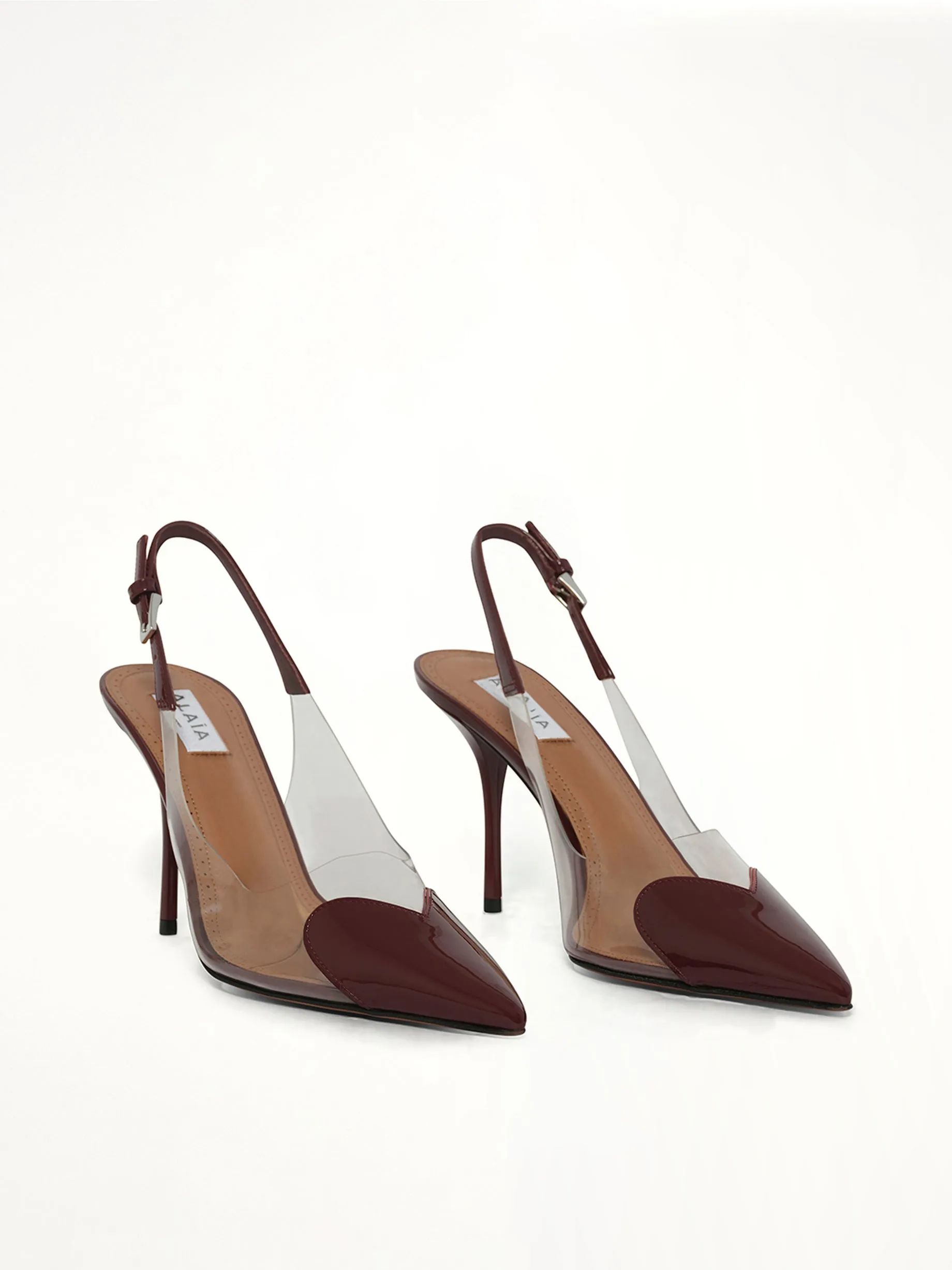 Le Coeur Slingbacks H90 in Rouge Grenat sold by MARAIS product image thumbnail 2