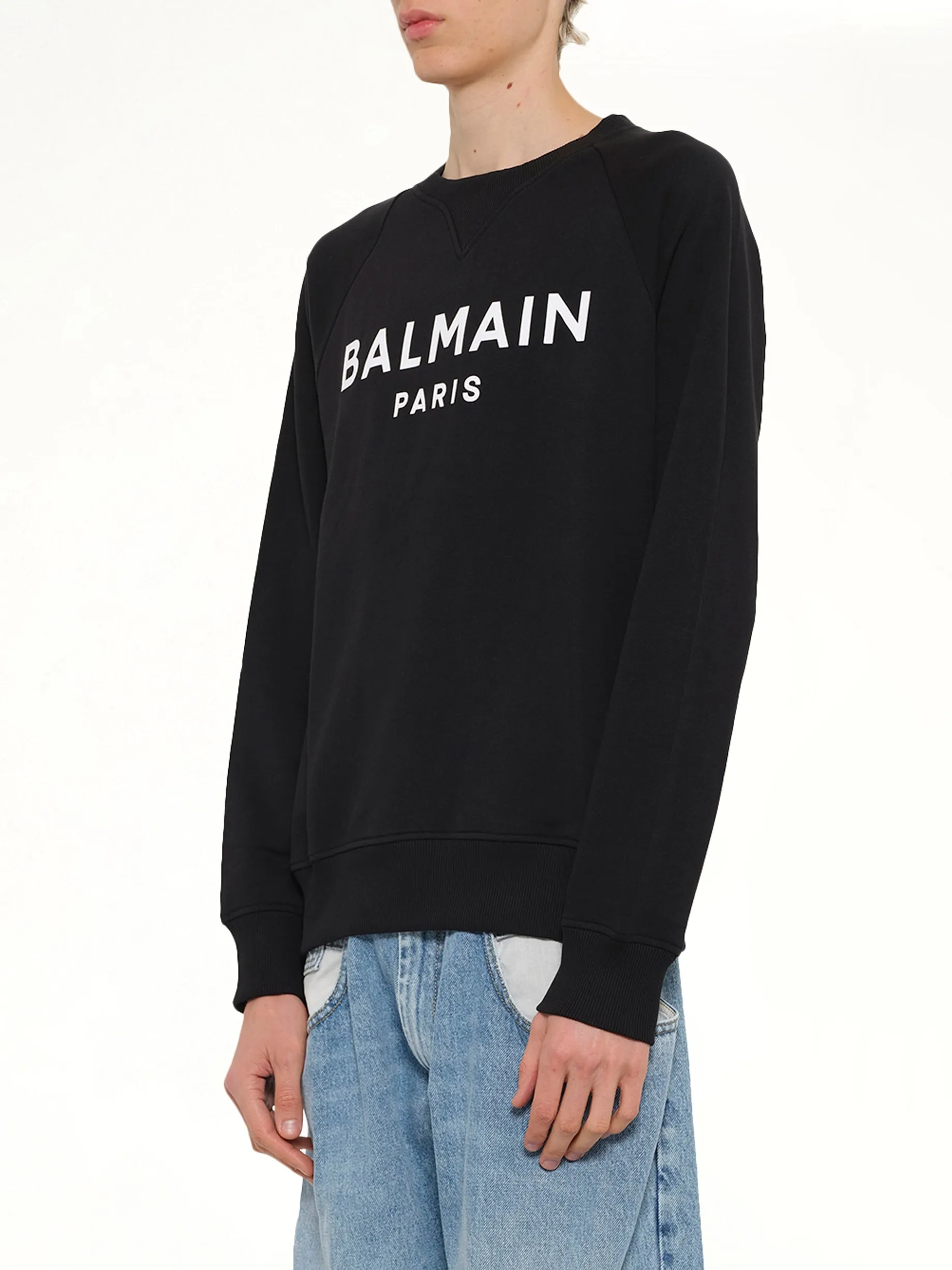 Balmain Print Sweatshirt in Black/White sold by MARAIS product image thumbnail 3