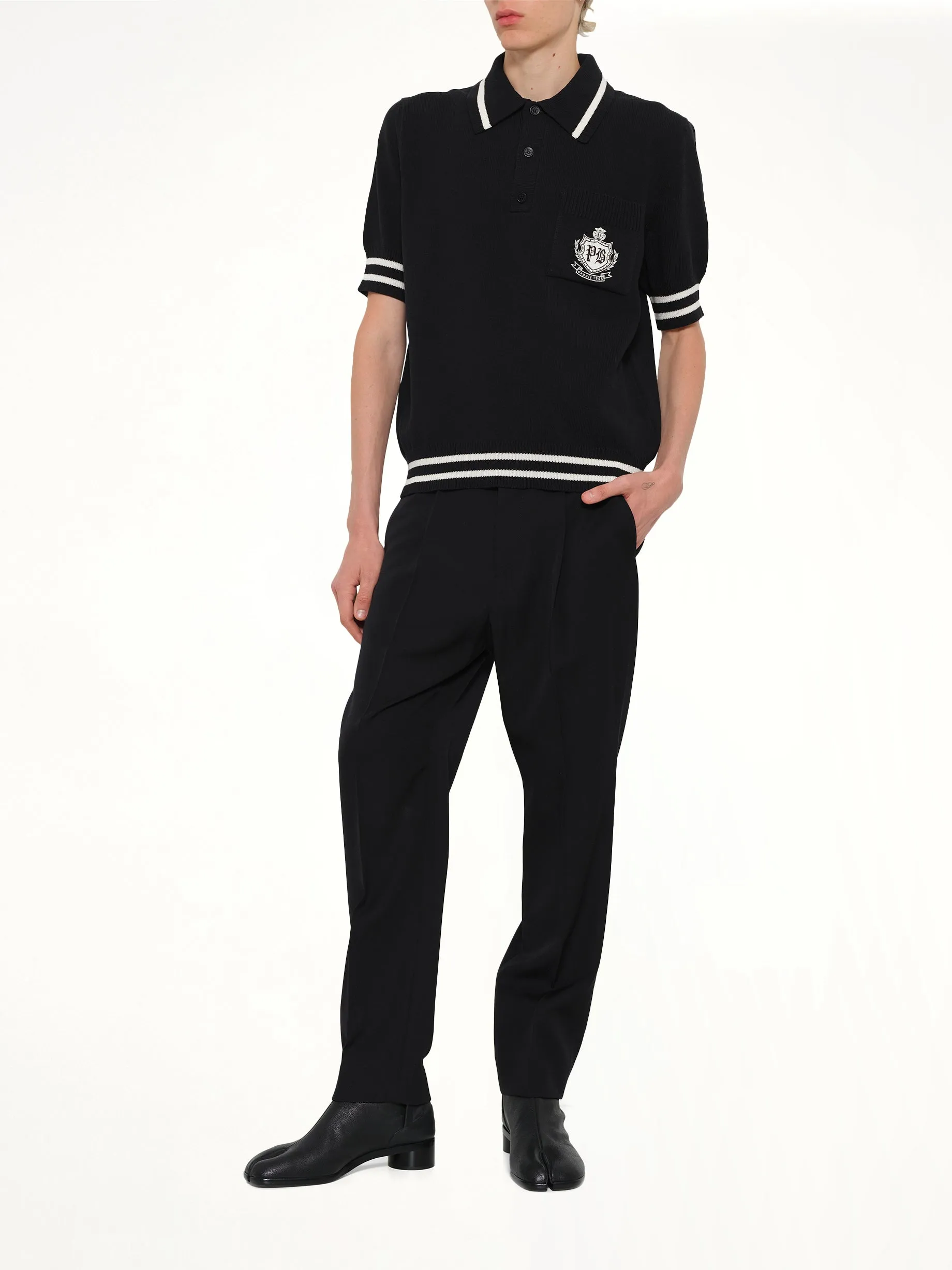 Straight GDP Pants in Black sold by MARAIS product image thumbnail 4