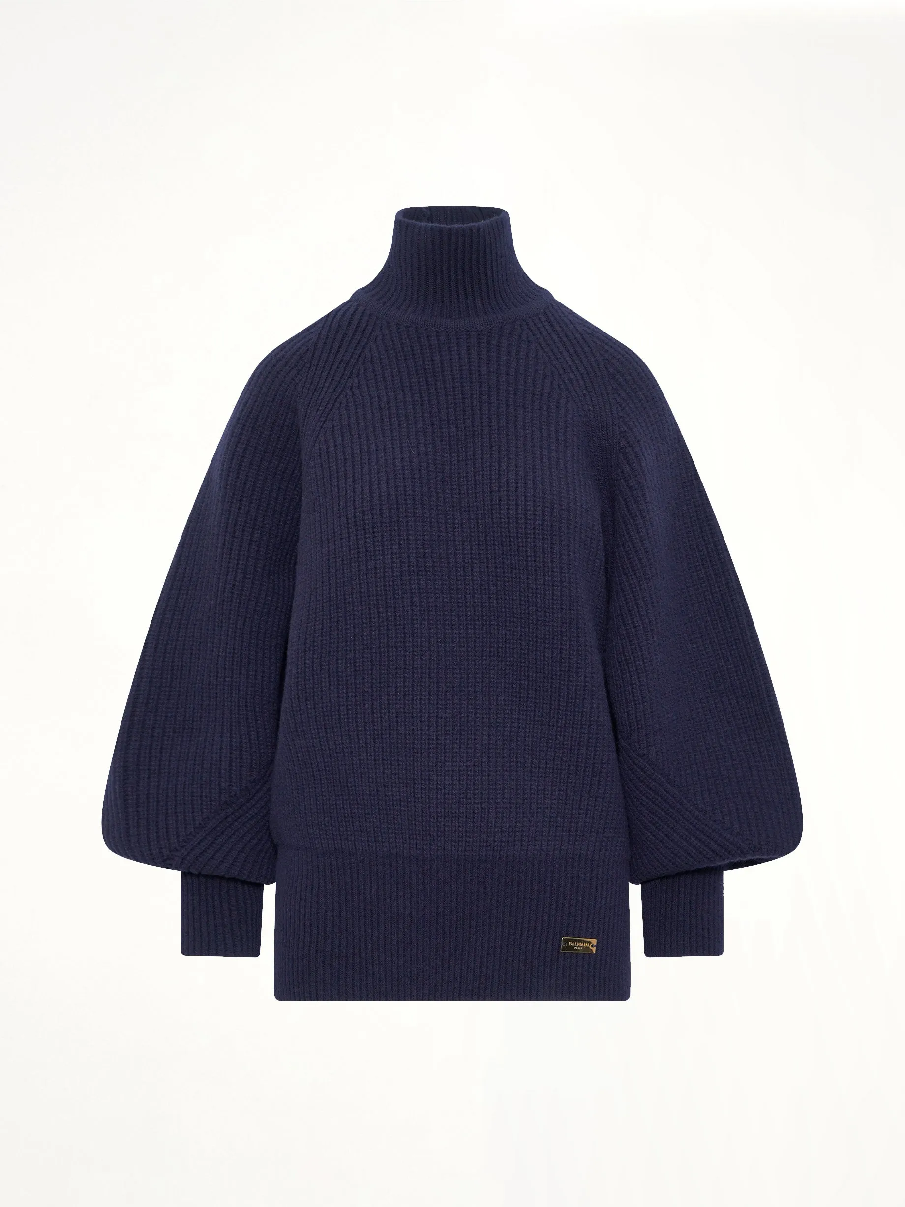 Batwing Ribbed Knit Pullover in Blue sold by MARAIS product image thumbnail 2