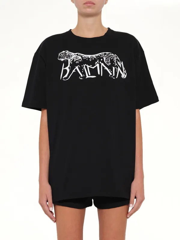 Leopard Print T-Shirt in Black/White sold by MARAIS