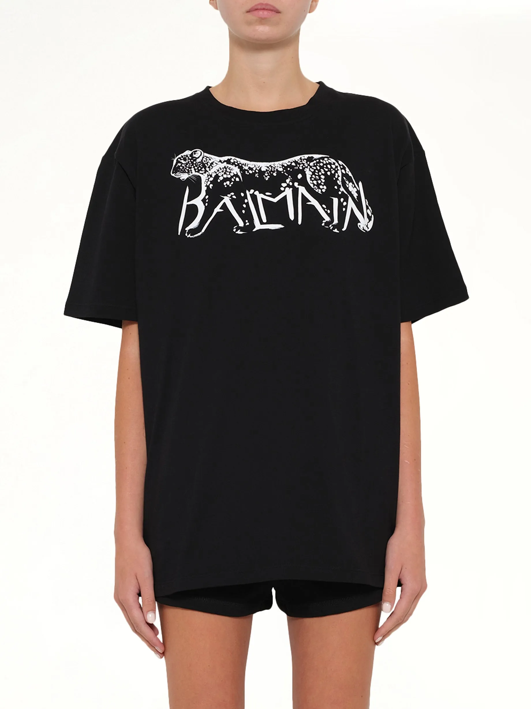 Leopard Print T-Shirt in Black/White sold by MARAIS