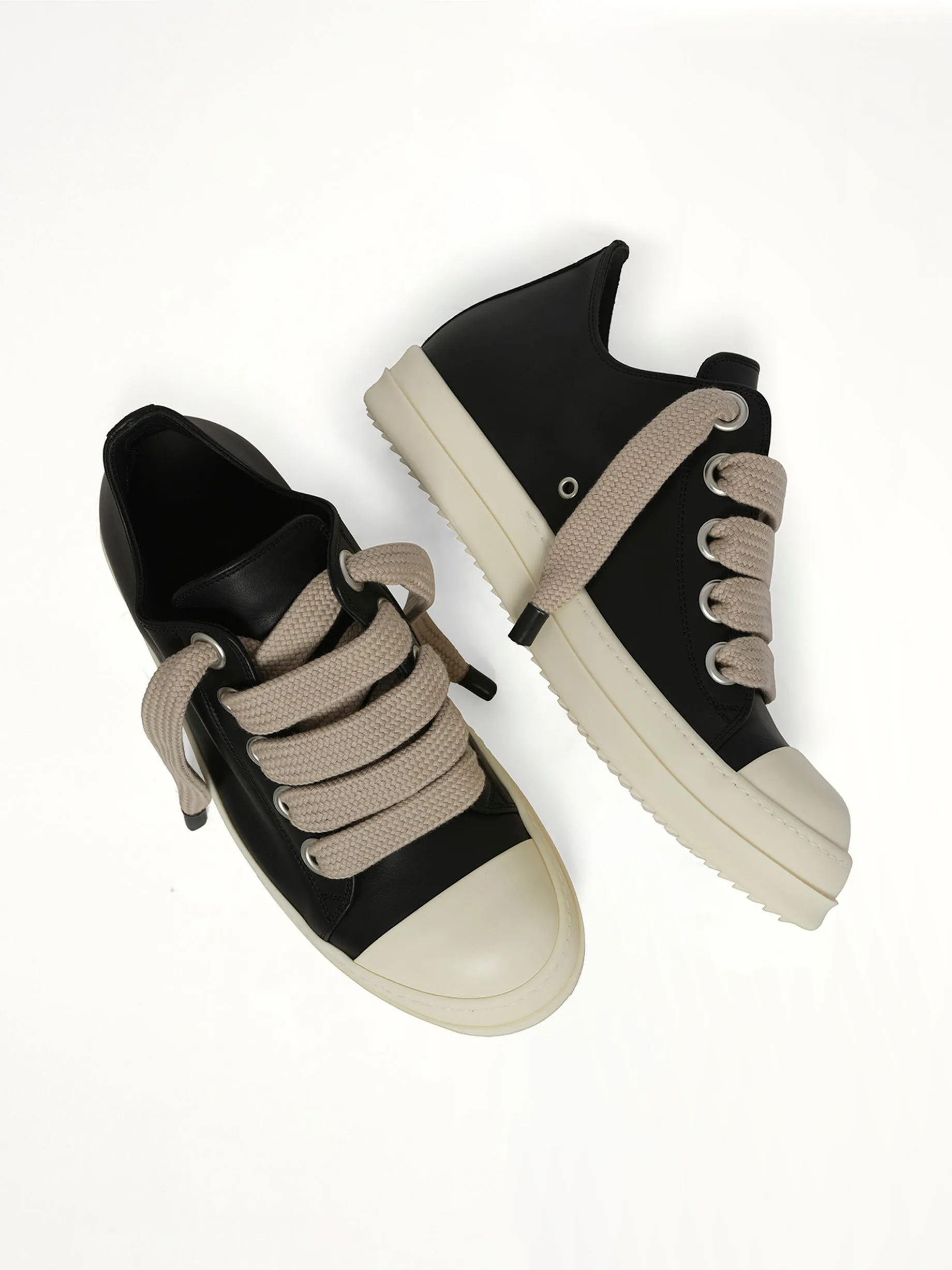 Jumbolace Low Sneaks in Black/Milk sold by MARAIS product image thumbnail 4