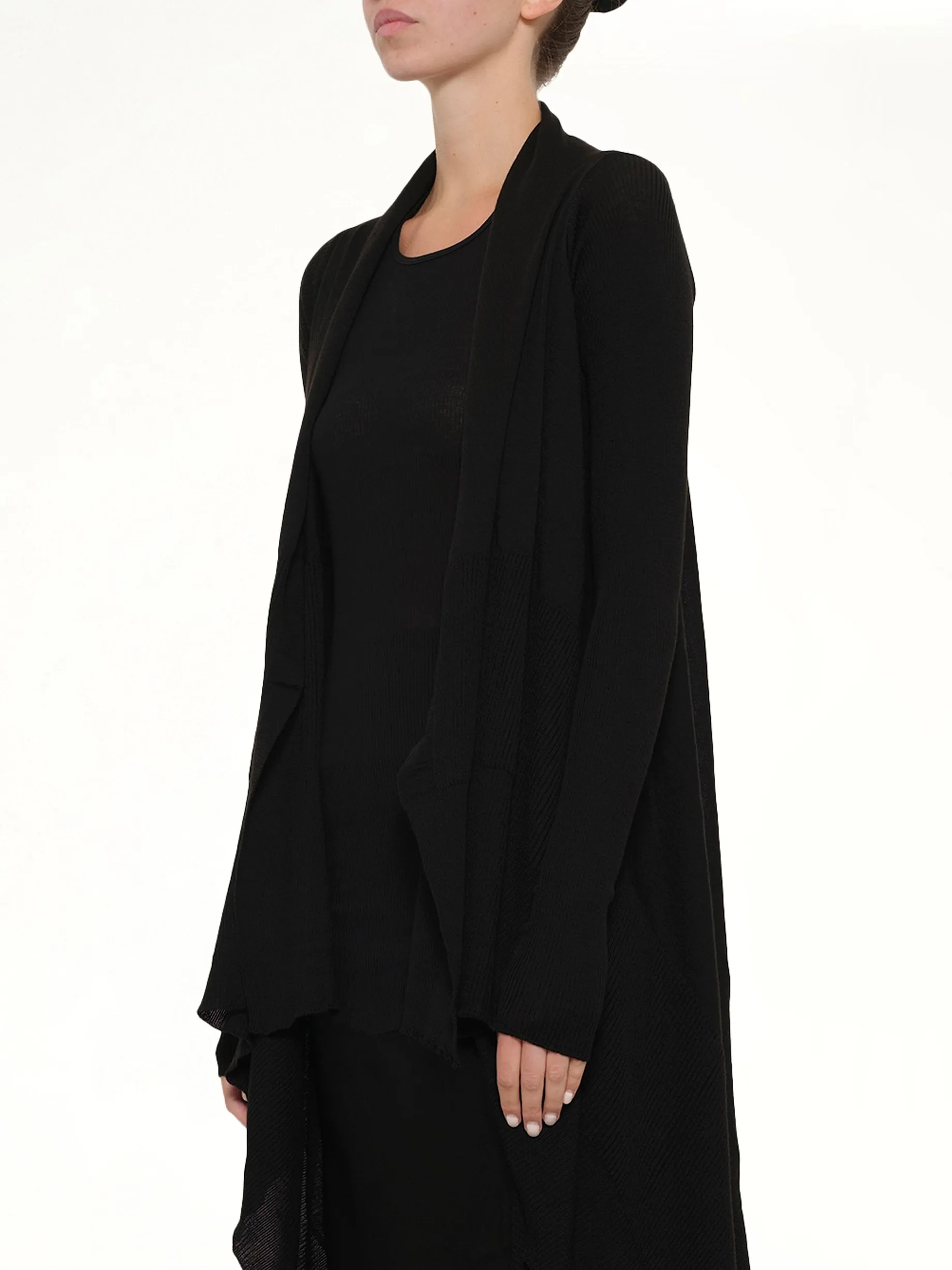 Long Wrap Cardigan in Black sold by MARAIS product image thumbnail 3