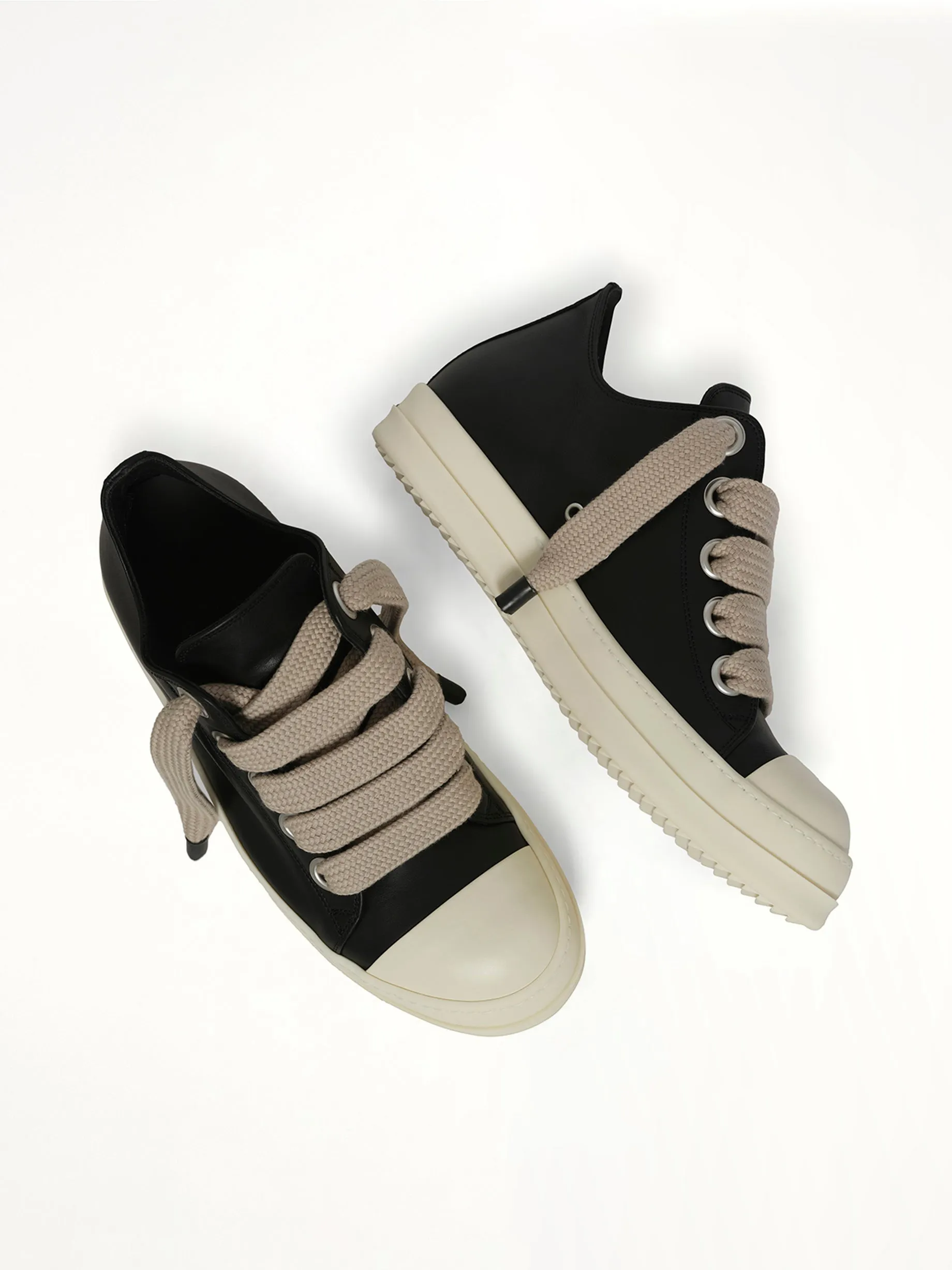 Jumbolace Low Sneaks in Black/Milk sold by MARAIS product image thumbnail 4
