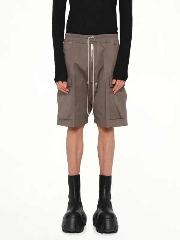 Cargobela Shorts in Dust made by Rick Owens