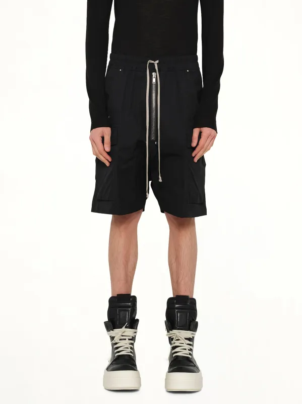 Cargobela Shorts in Black made by Rick Owens