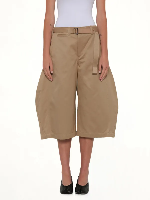 Cotton Chino Bermuda Pants in Beige sold by MARAIS