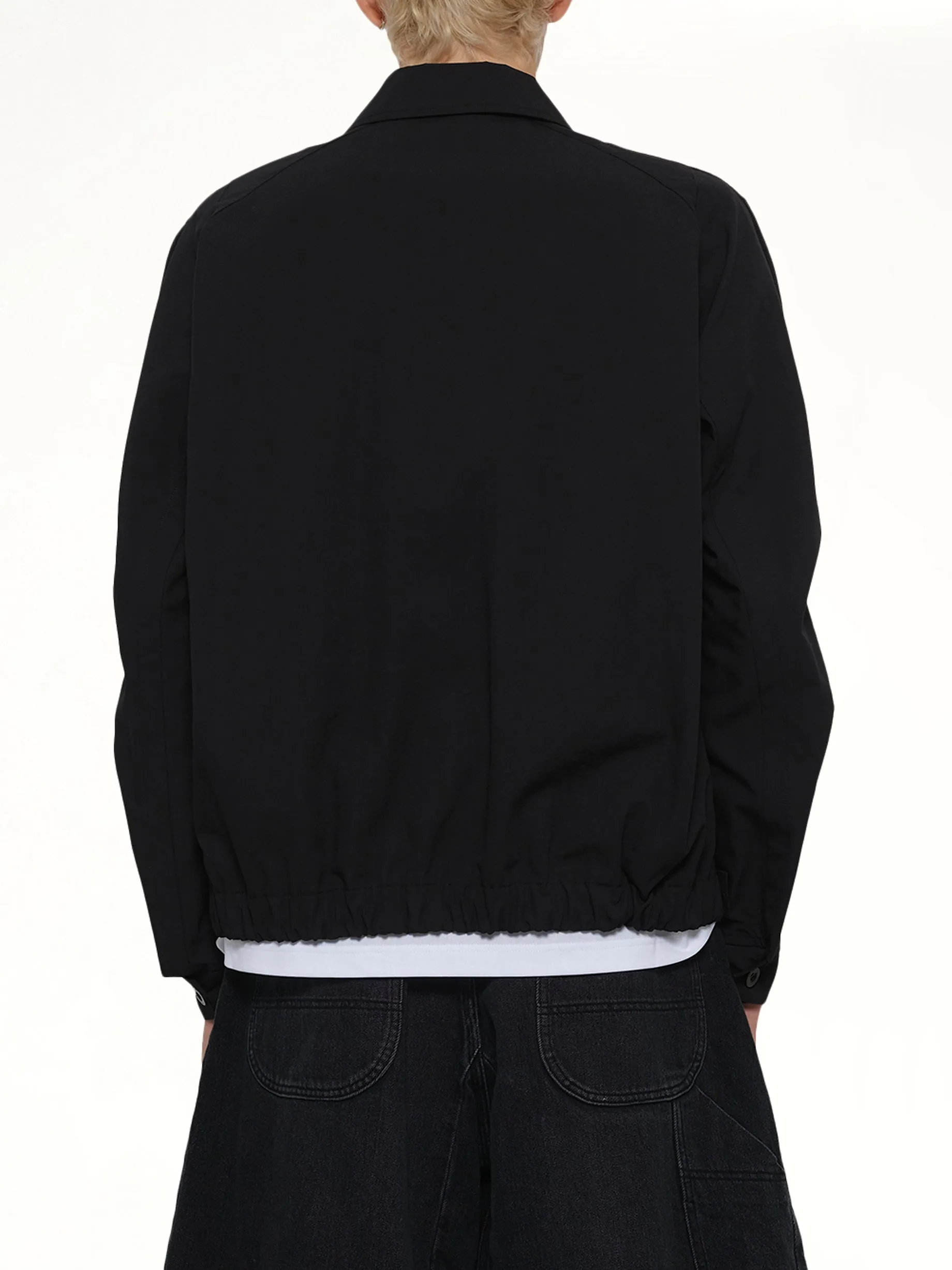 Weathercloth x Knit Blouson in Black sold by MARAIS product image thumbnail 5