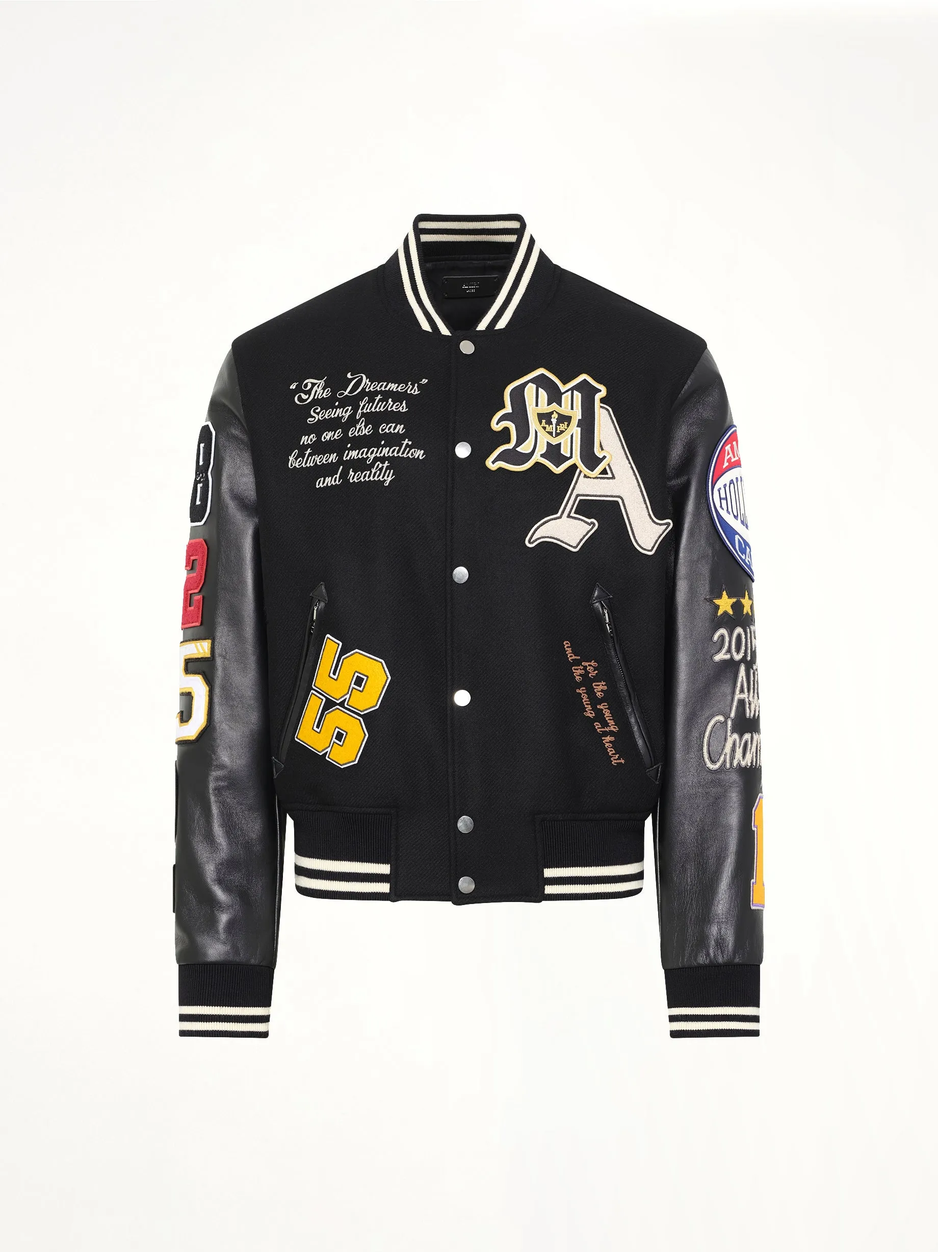 Varsity Patch Jacket in Black sold by MARAIS product image thumbnail 2