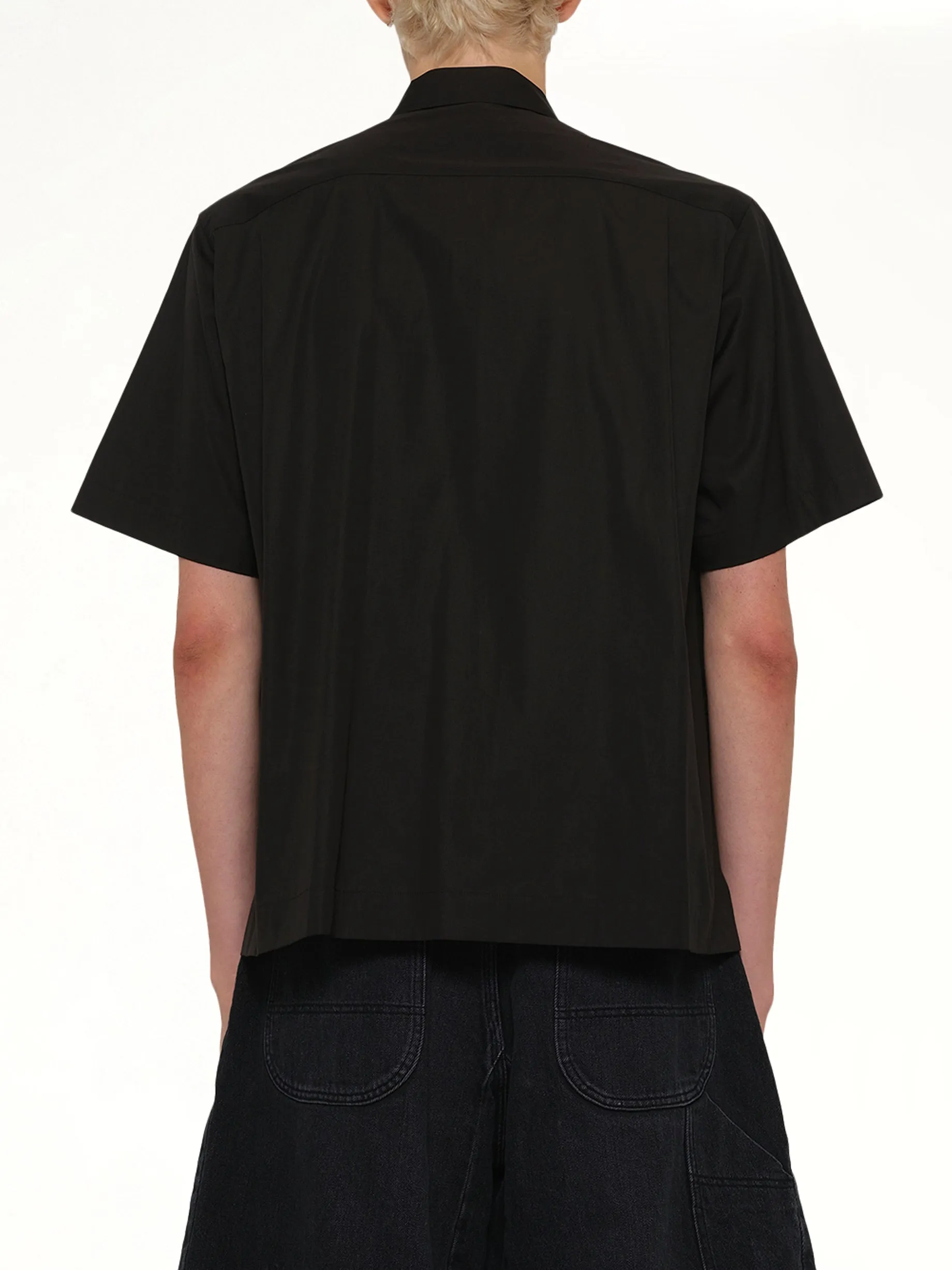 Poplin Shirt in Black sold by MARAIS product image thumbnail 5
