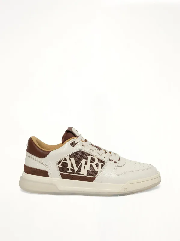Pebbled Classic Low Sneaker in Tobacco made by AMIRI
