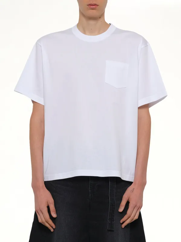 Cotton Jersey T-Shirt in White sold by MARAIS