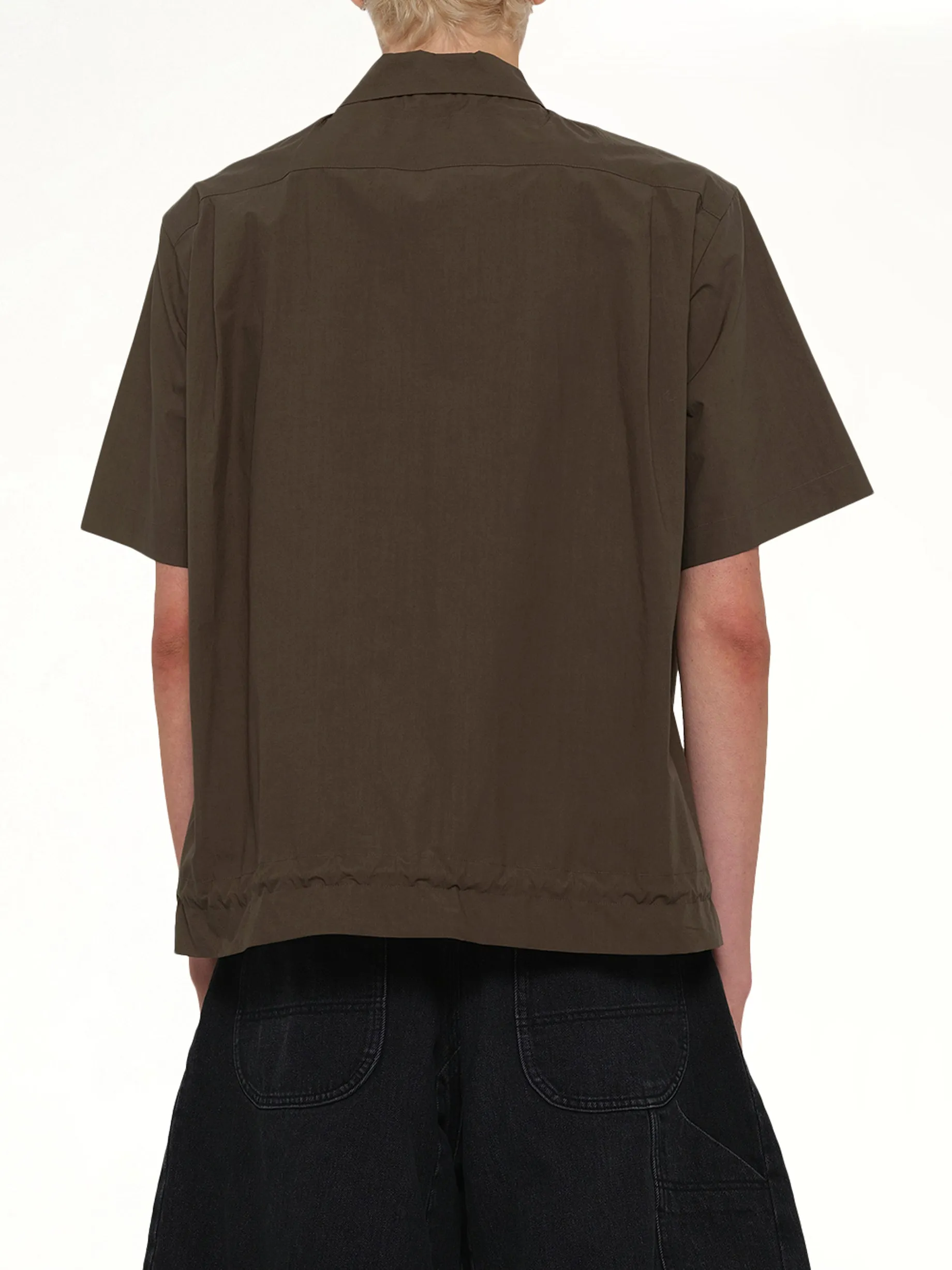 Cotton Typewriter Shirt in Taupe sold by MARAIS product image thumbnail 5