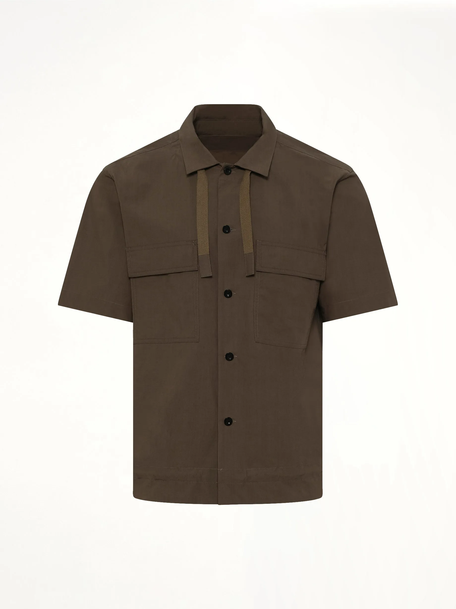 Cotton Typewriter Shirt in Taupe sold by MARAIS product image thumbnail 2