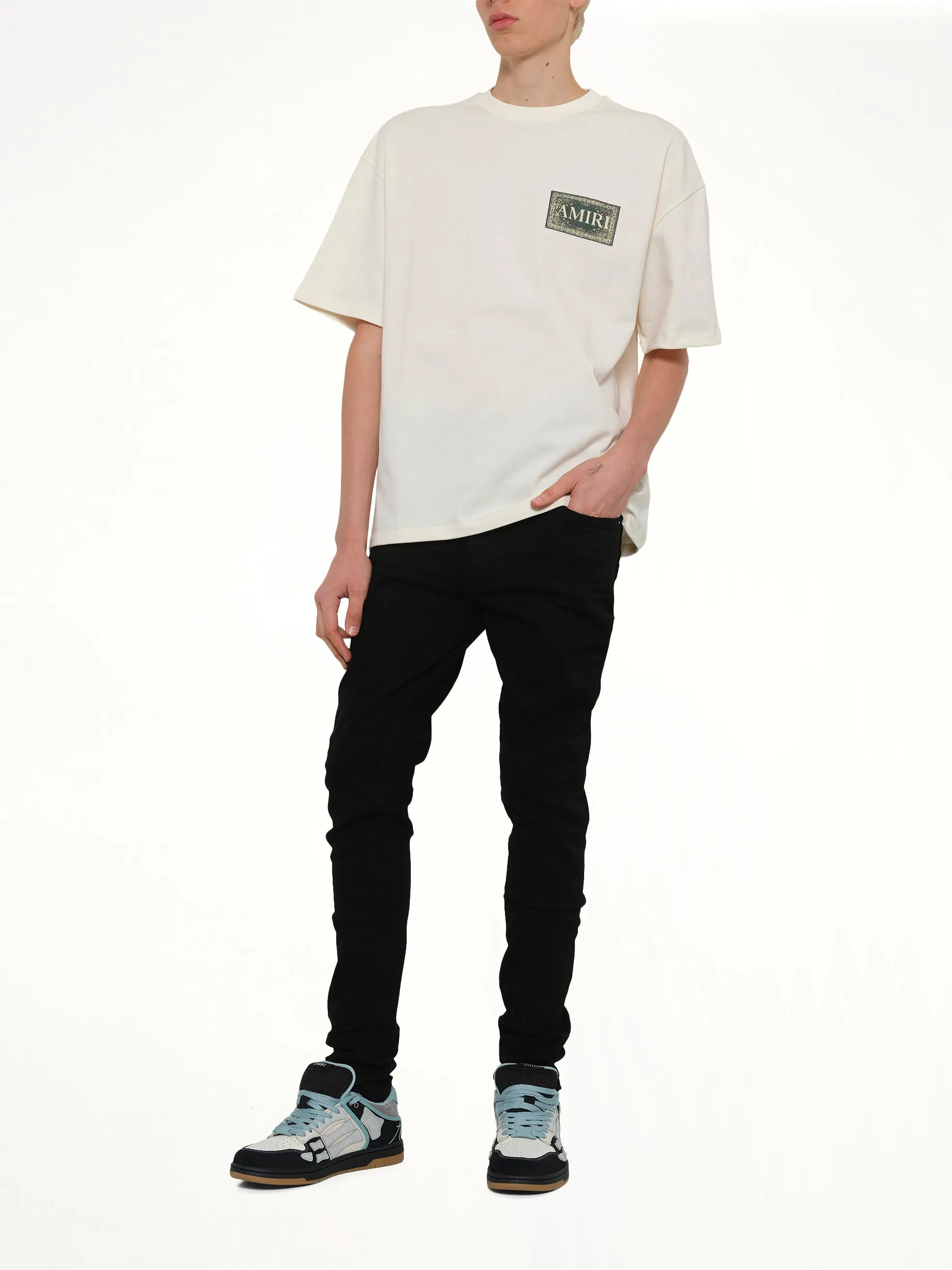 Bandana Oversized T-Shirt in Ivory sold by MARAIS product image thumbnail 4