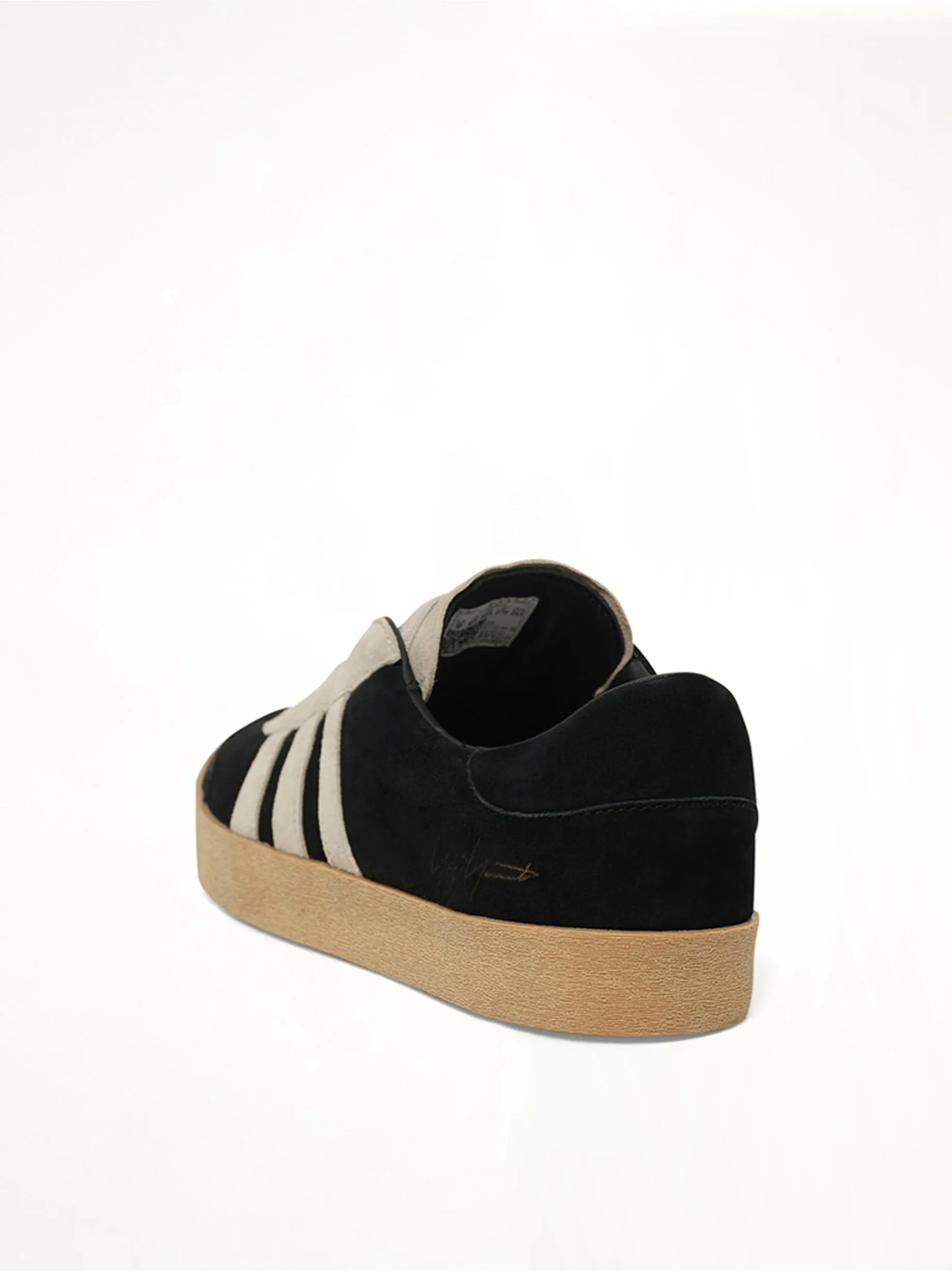Y-3 Gazelle in Black/Off White sold by MARAIS product image thumbnail 3