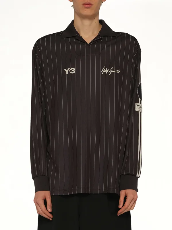 Elite 5 Long Sleeve Football Jersey in Black sold by MARAIS
