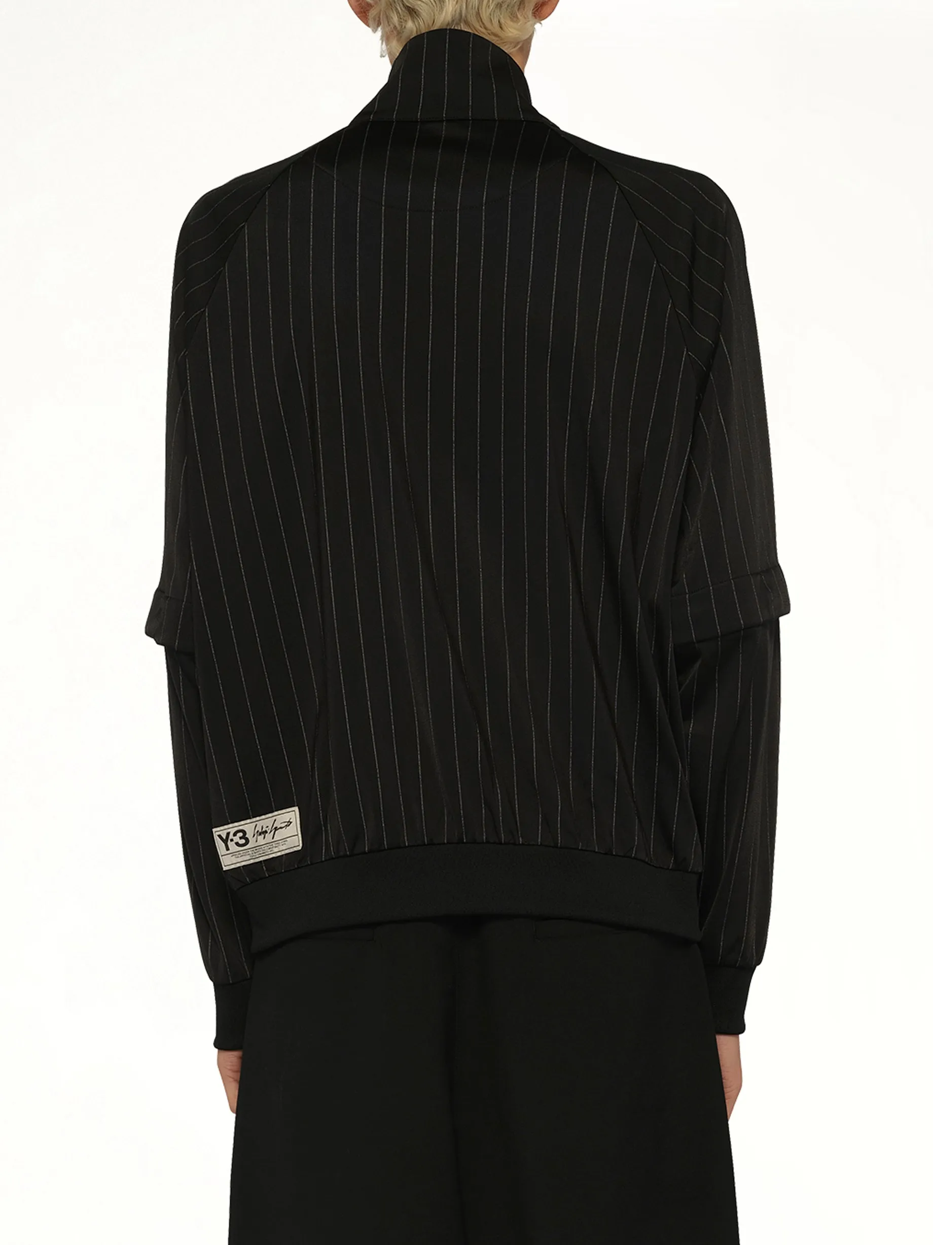 Pinstripe Track Top in Black sold by MARAIS product image thumbnail 5
