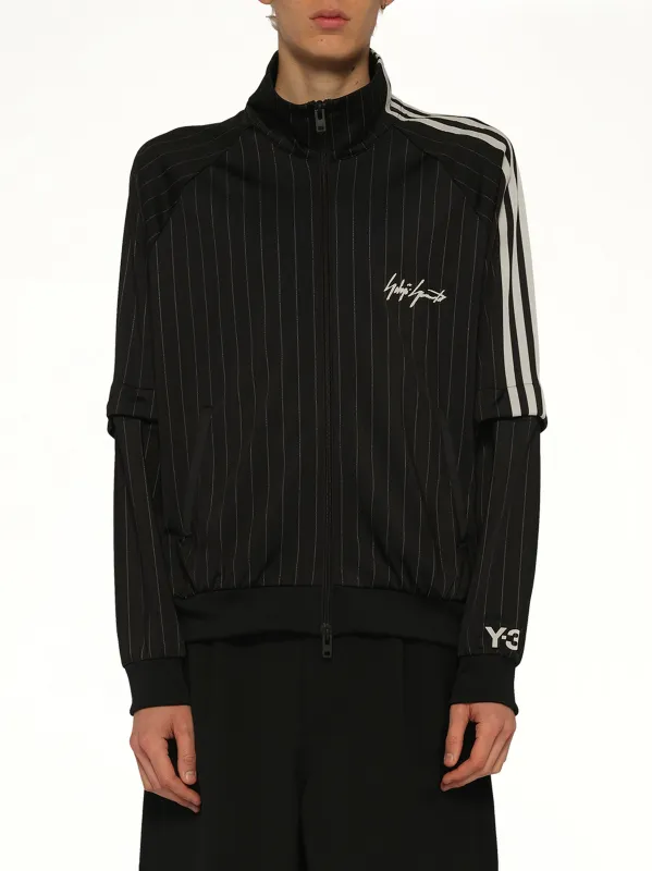 Pinstripe Track Top in Black made by Y-3