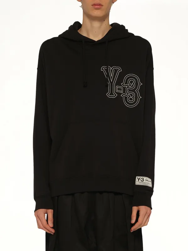 Elite 5 Graphics Hoodie in Black sold by MARAIS