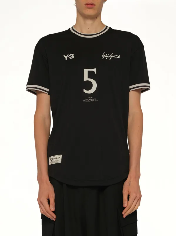Elite 5 Football Jersey in Black sold by MARAIS