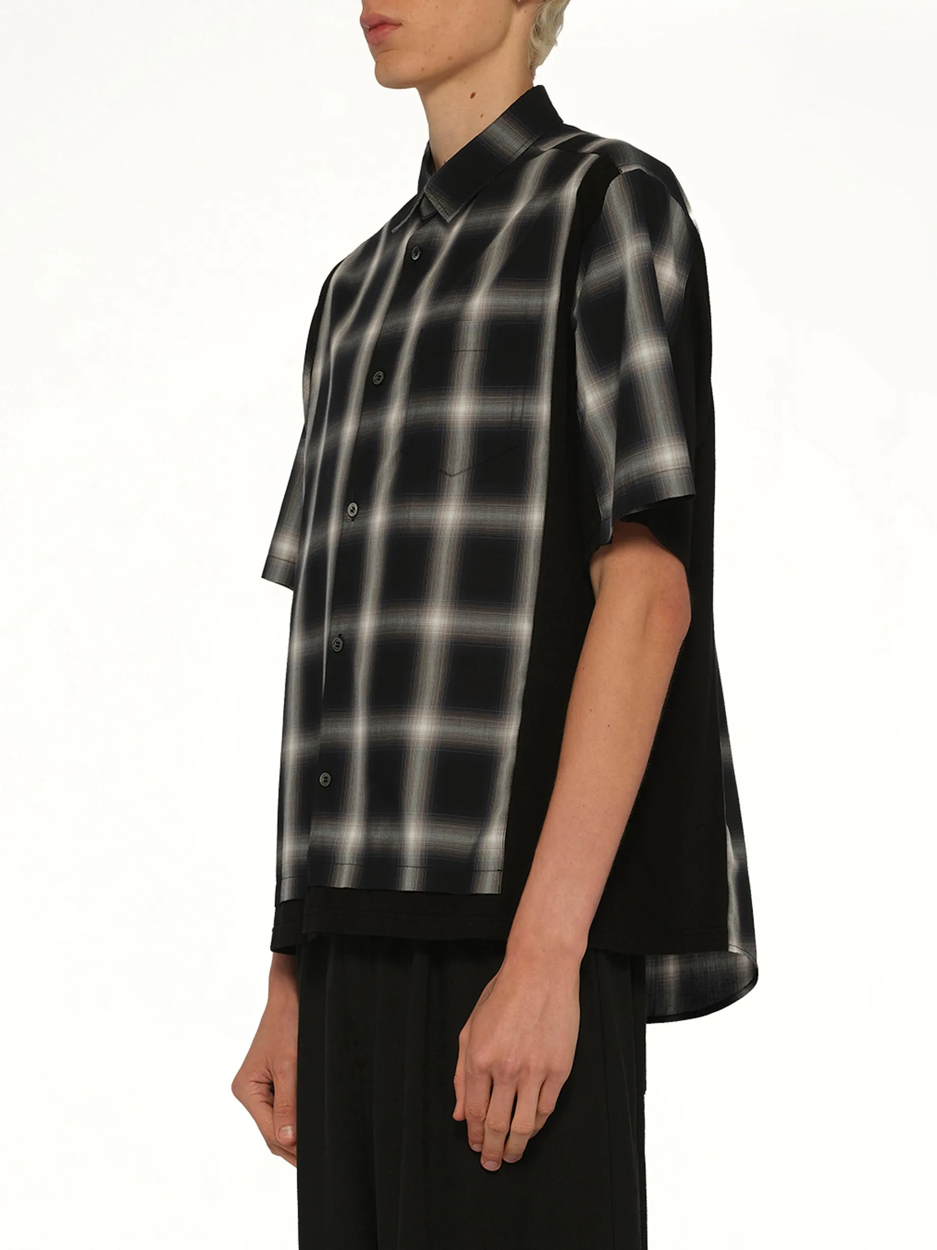 Combo Check SS Shirt in Black sold by MARAIS product image thumbnail 3