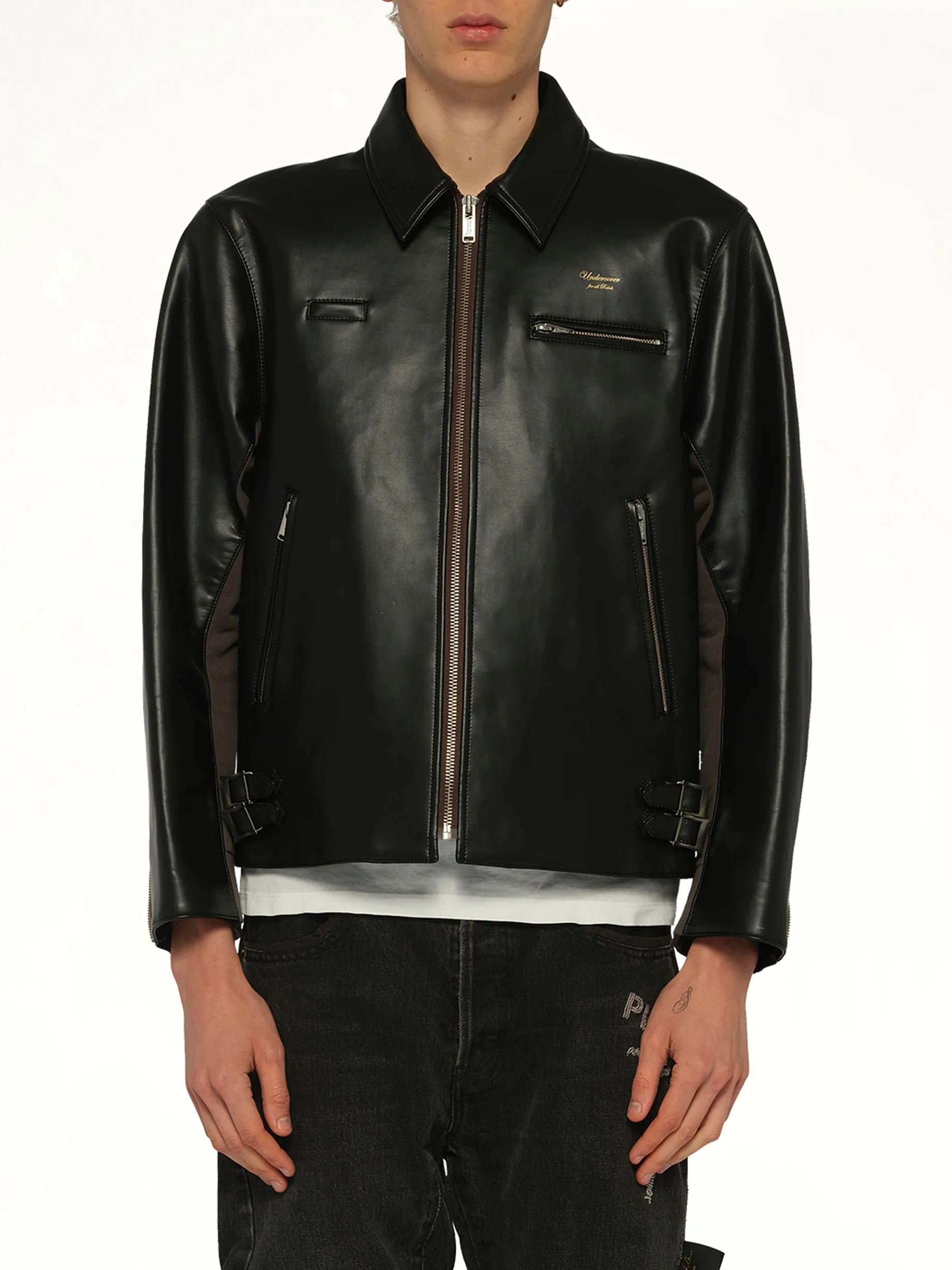 Faux Leather Blouson in Black sold by MARAIS