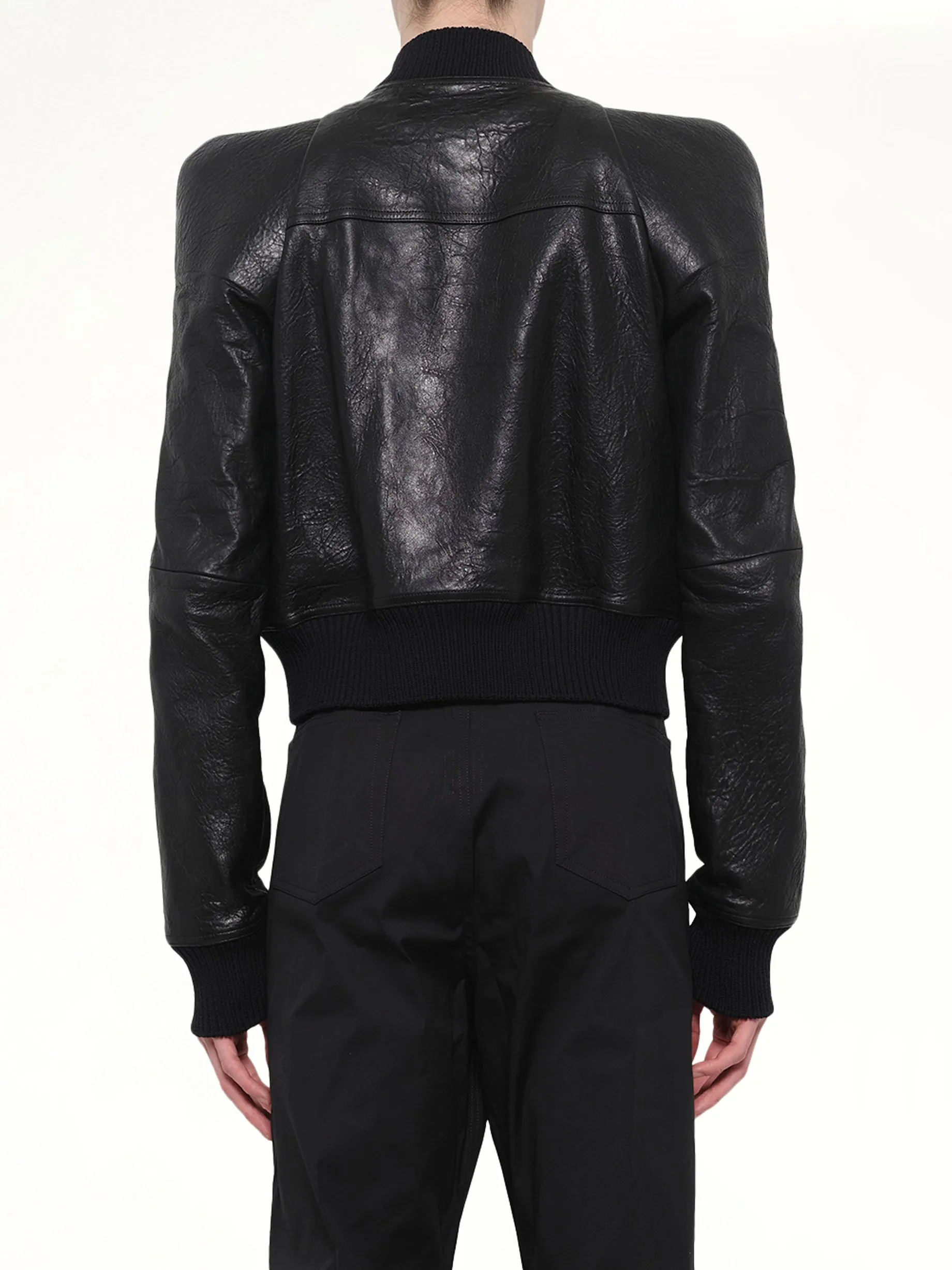 Temple Flight Leather Jacket in Black sold by MARAIS product image thumbnail 5