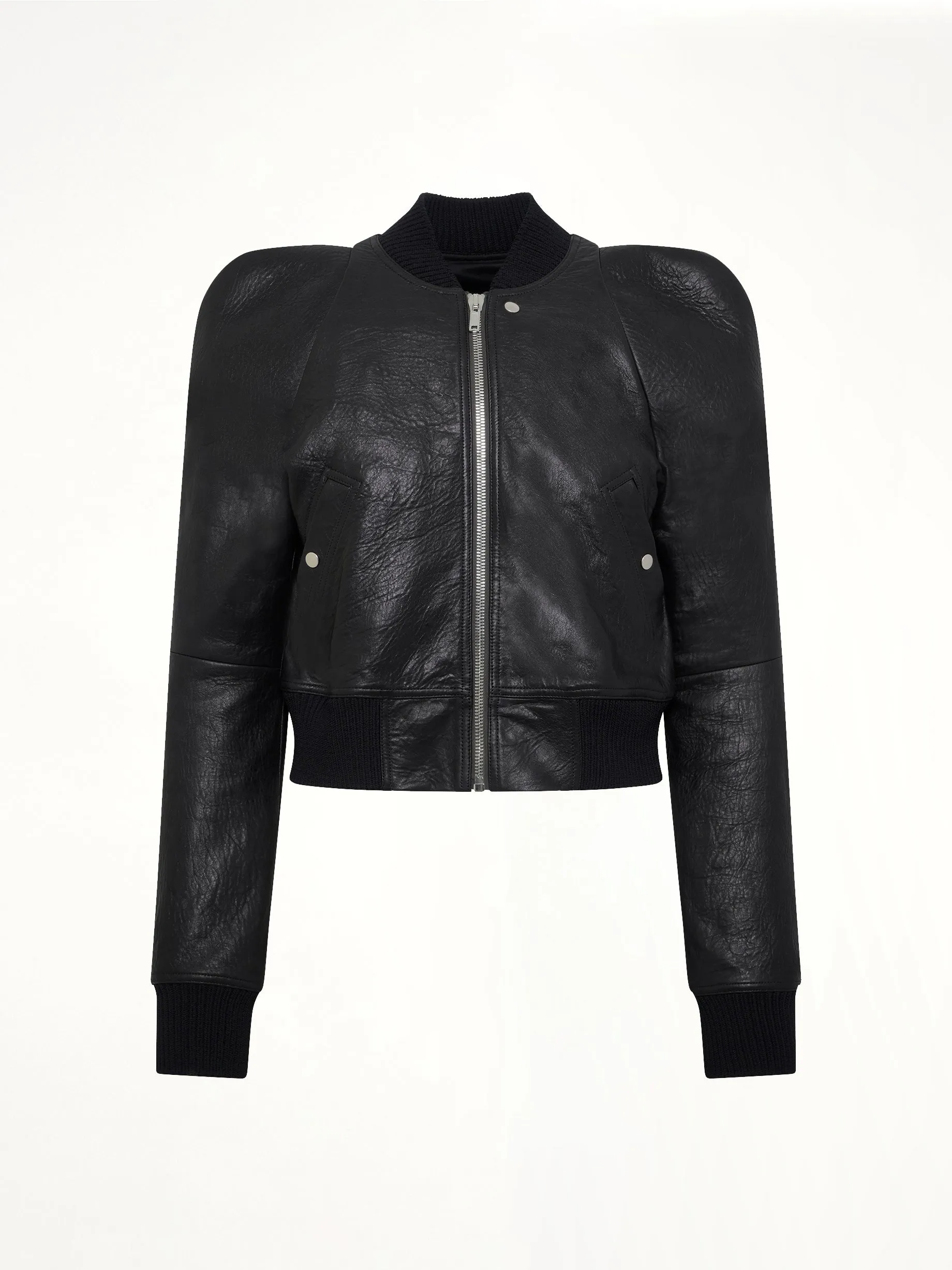 Temple Flight Leather Jacket in Black sold by MARAIS product image thumbnail 2