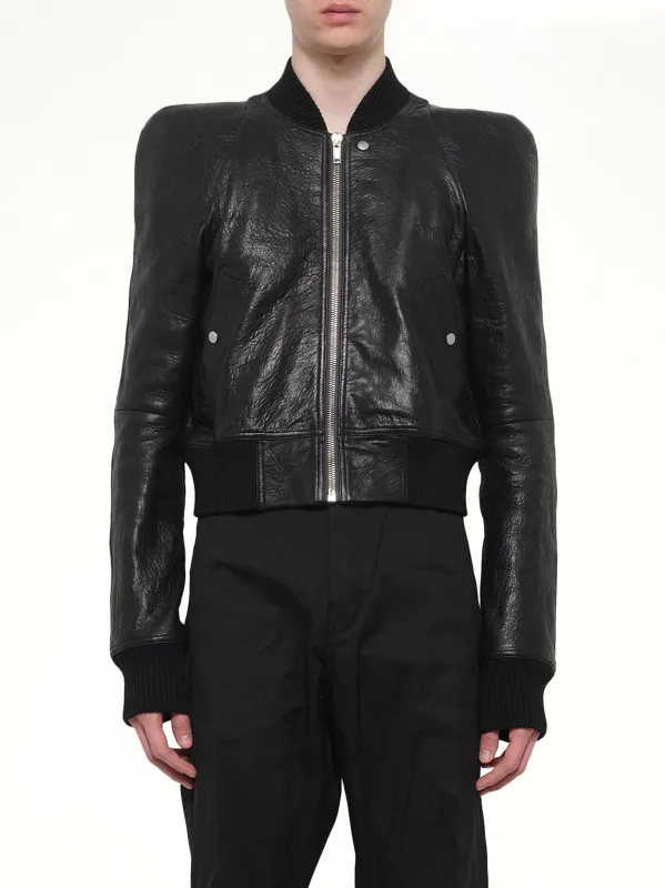 Temple Flight Leather Jacket in Black sold by MARAIS