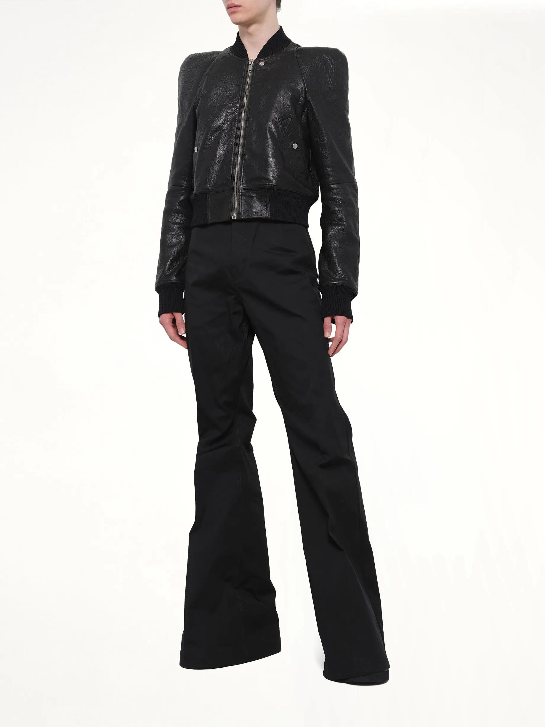 Temple Flight Leather Jacket in Black sold by MARAIS product image thumbnail 4