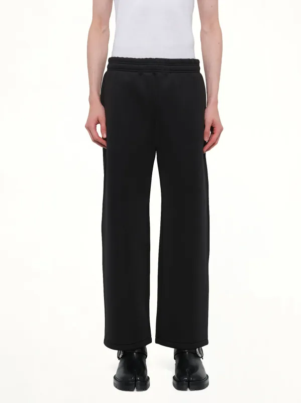 Straight Leg Scuba Sweatpants in Black made by Entire Studios