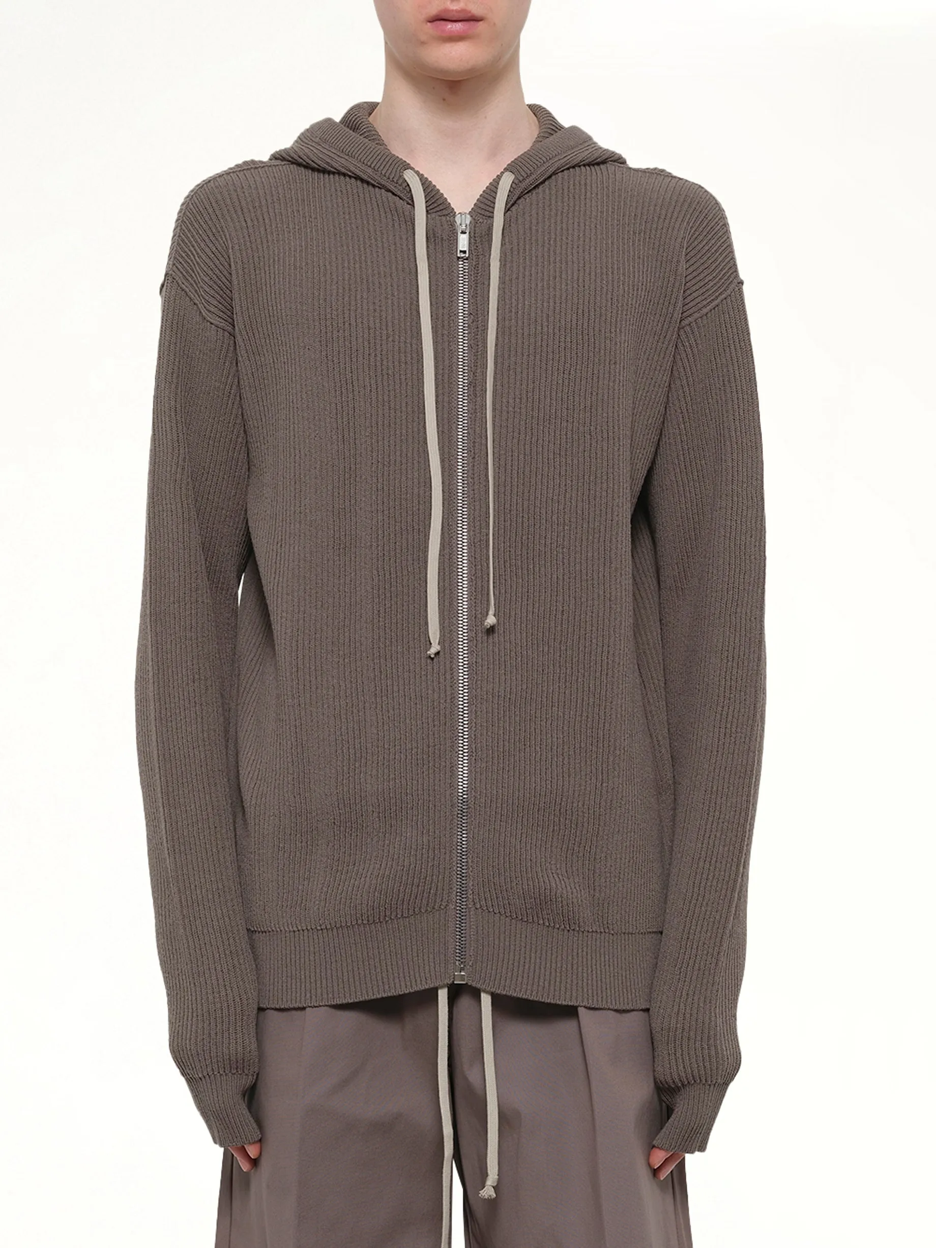 Zipped Hoodie in Dust sold by MARAIS