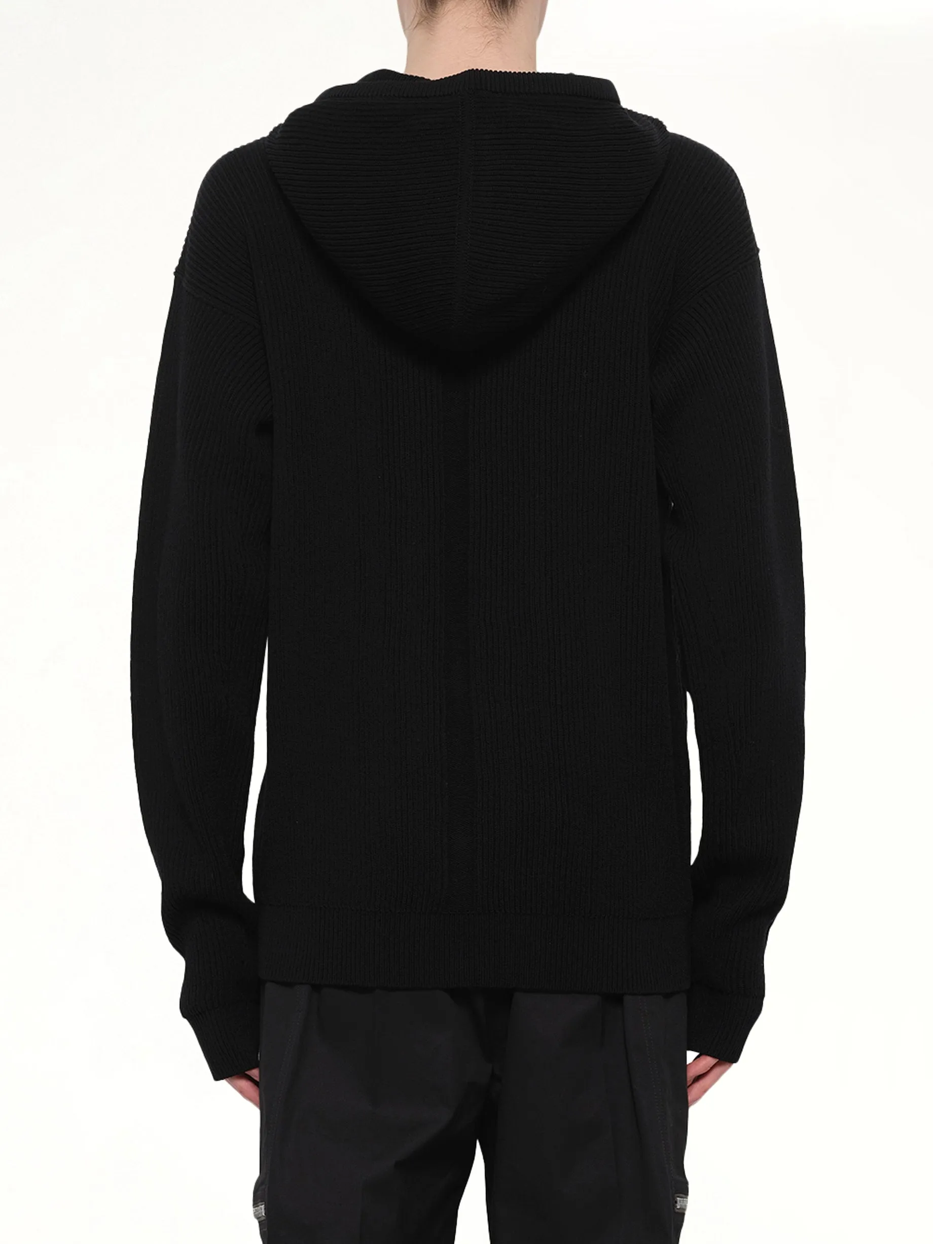 Zipped Hoodie in Black sold by MARAIS product image thumbnail 5