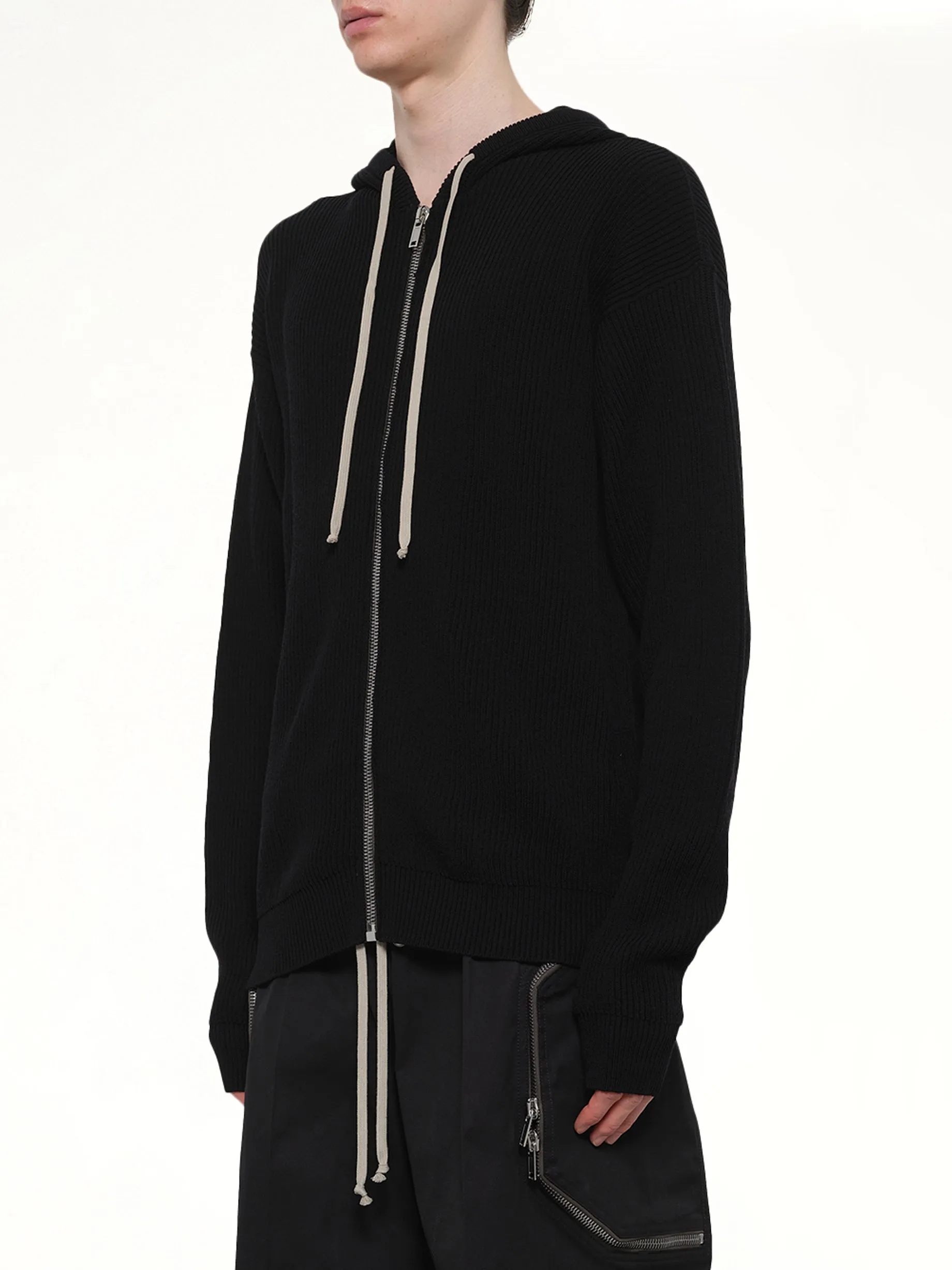 Zipped Hoodie in Black sold by MARAIS product image thumbnail 3