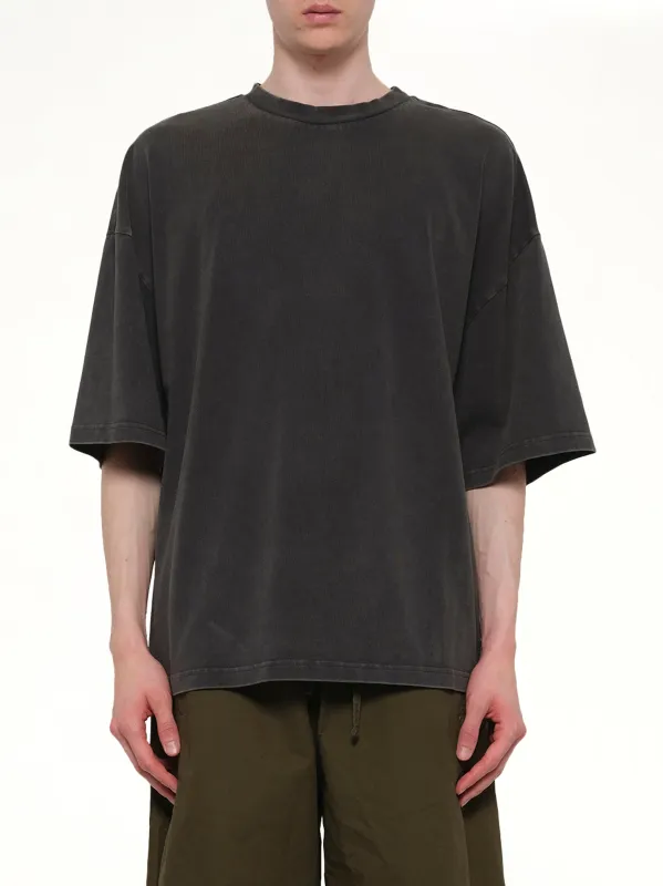 Heavy Boxy T-Shirt in Washed Black made by Entire Studios