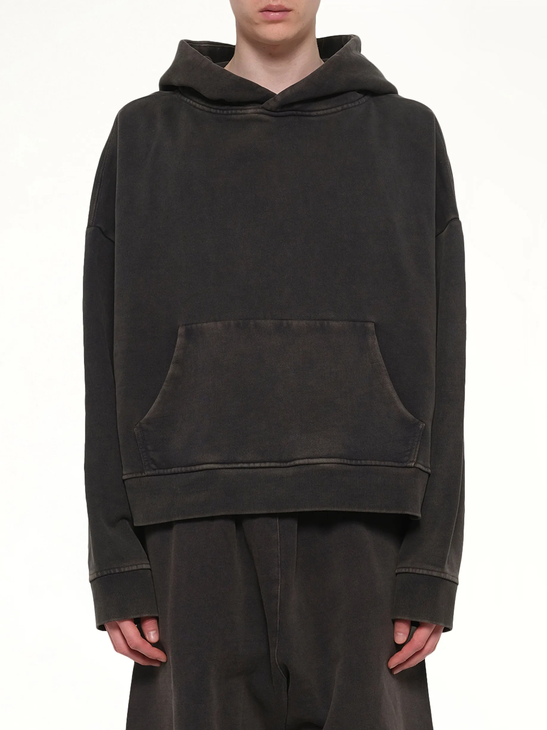 Heavy Hood in Washed Black sold by MARAIS